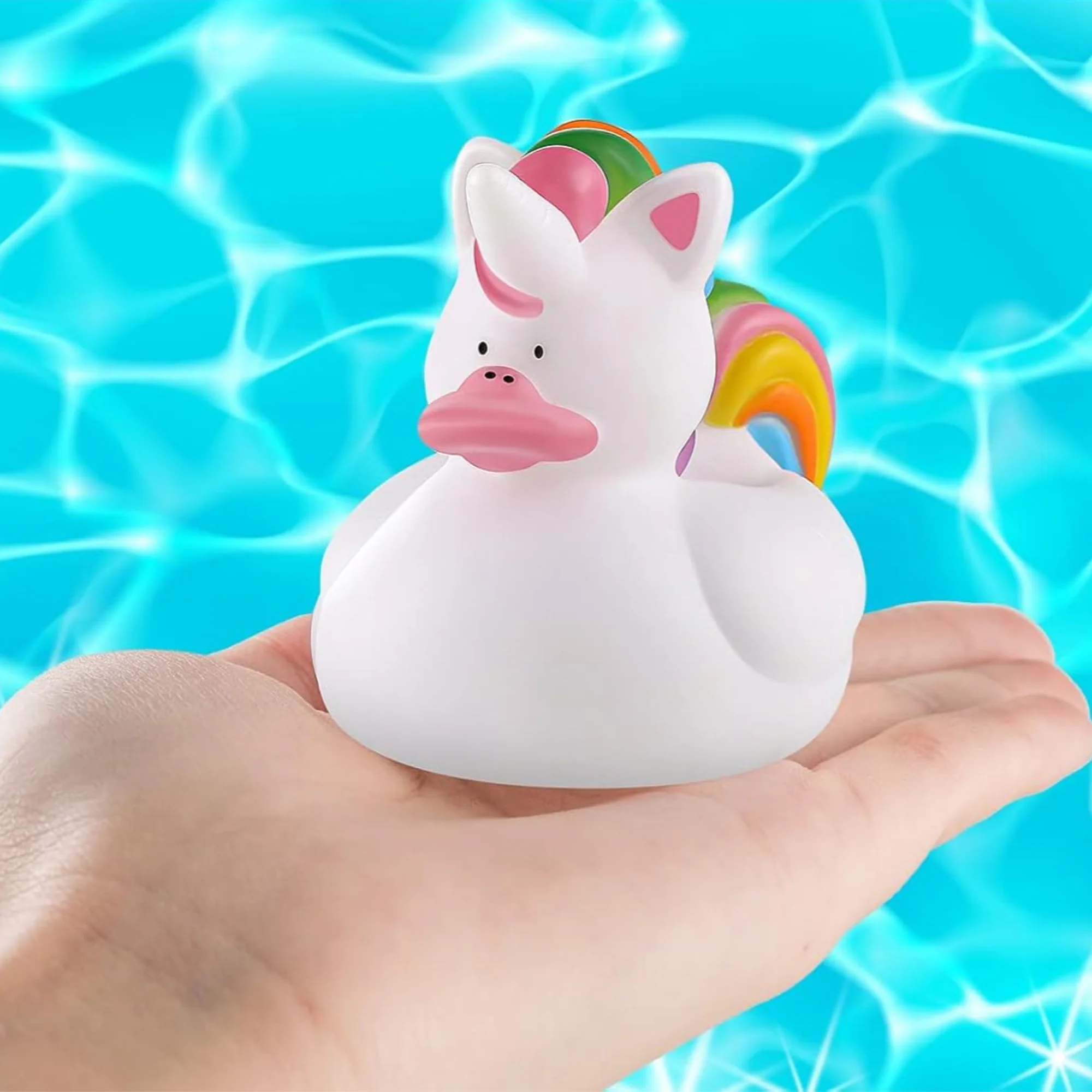 Custom Rainbow Unicorn Rubber Duck