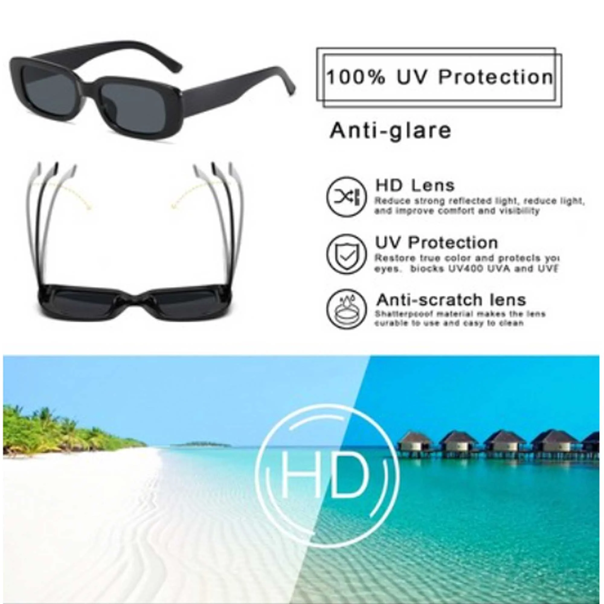 Rectangle Sunglasses Square Sun Glasses