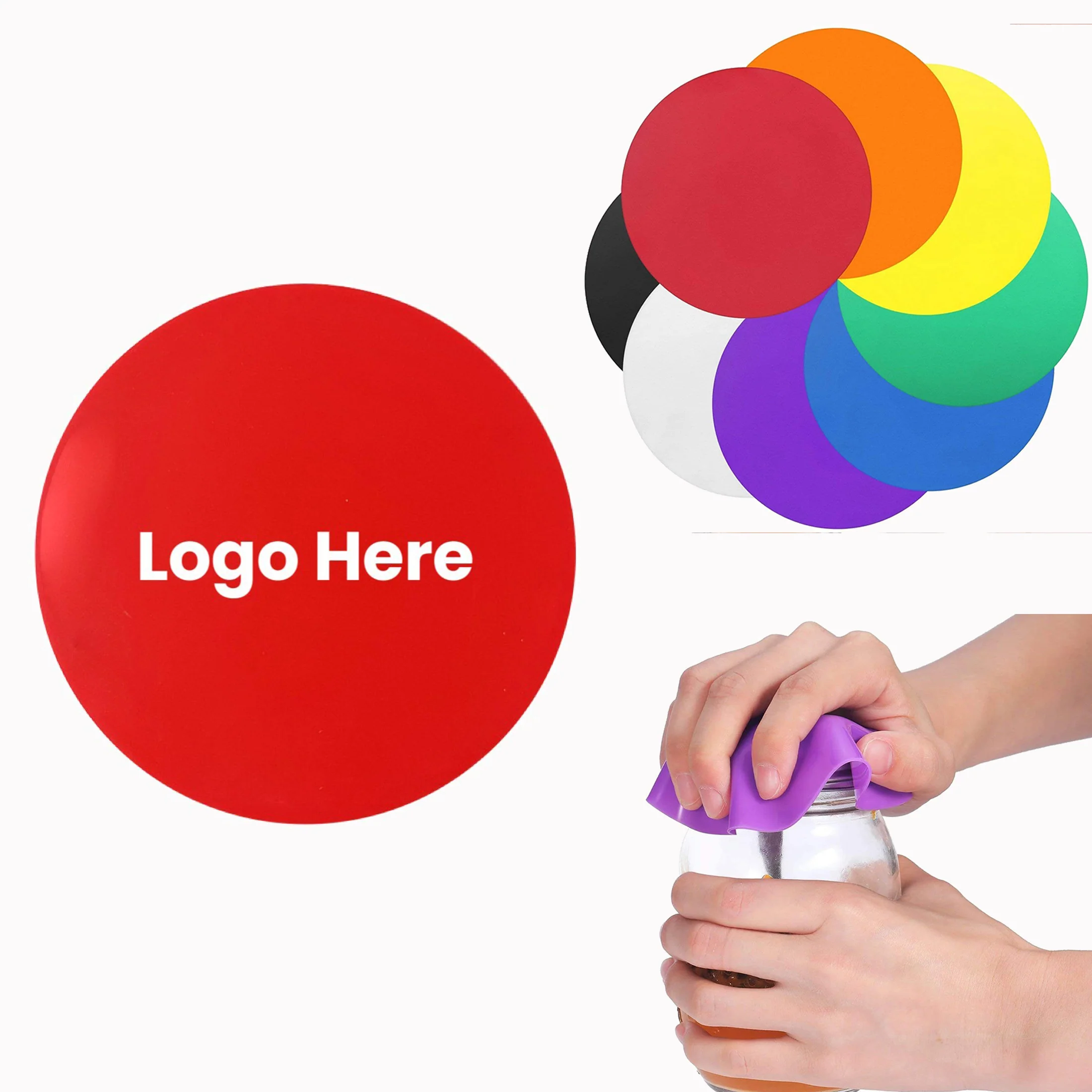 Silicone Round Jar Opener Coaster