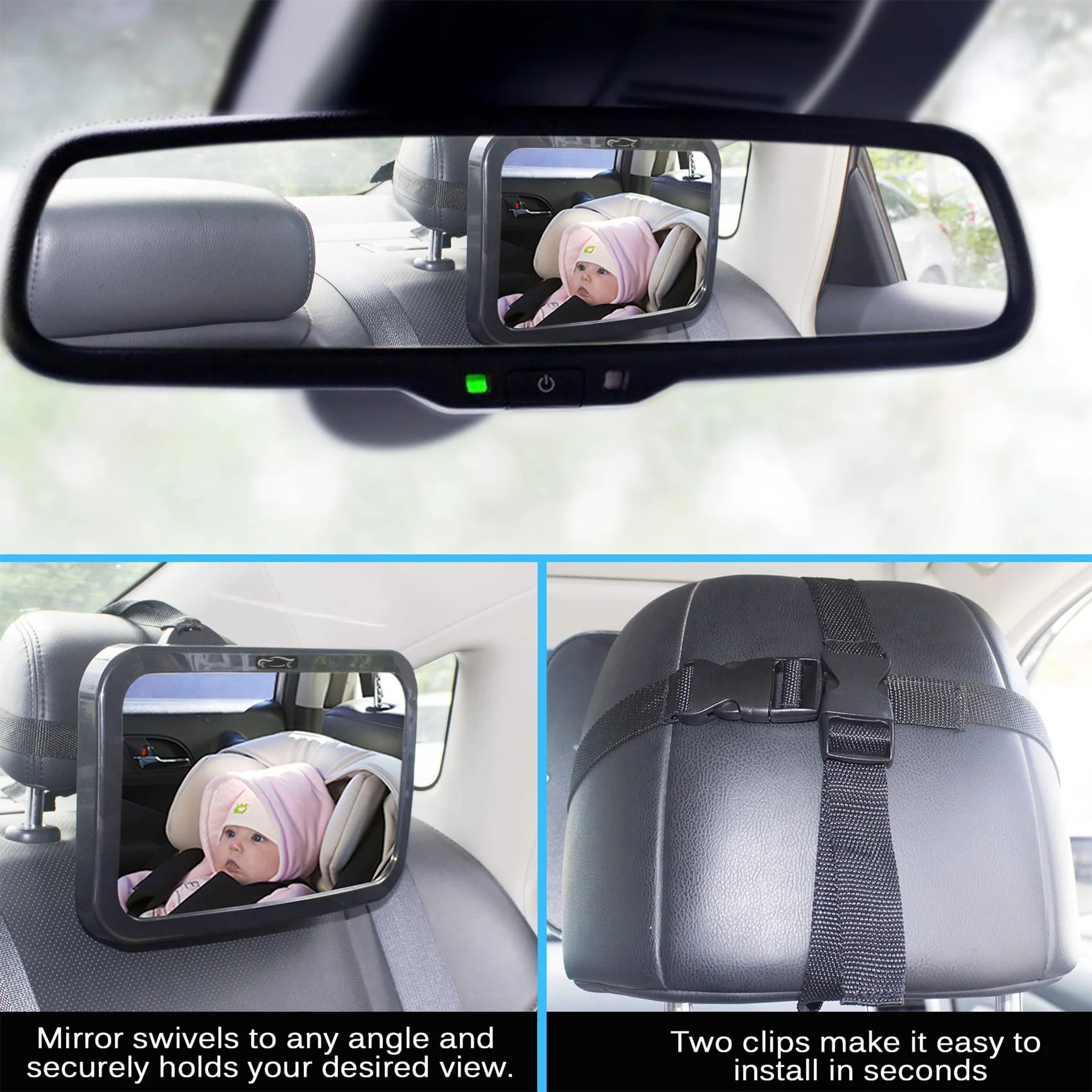Baby Rear Facing Car Seat Mirror