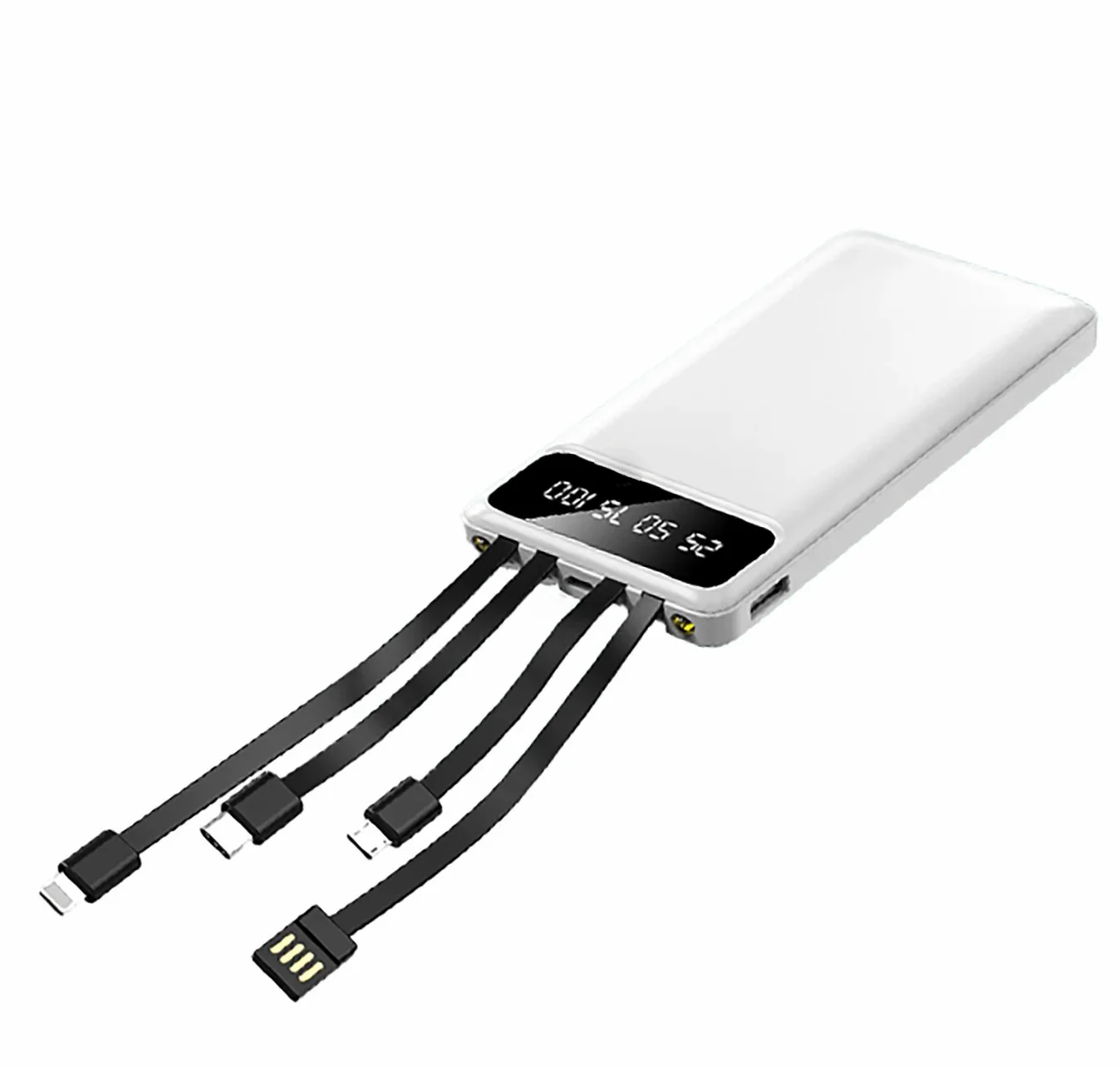Slim 10000Mah Power Bank Led Flashlight