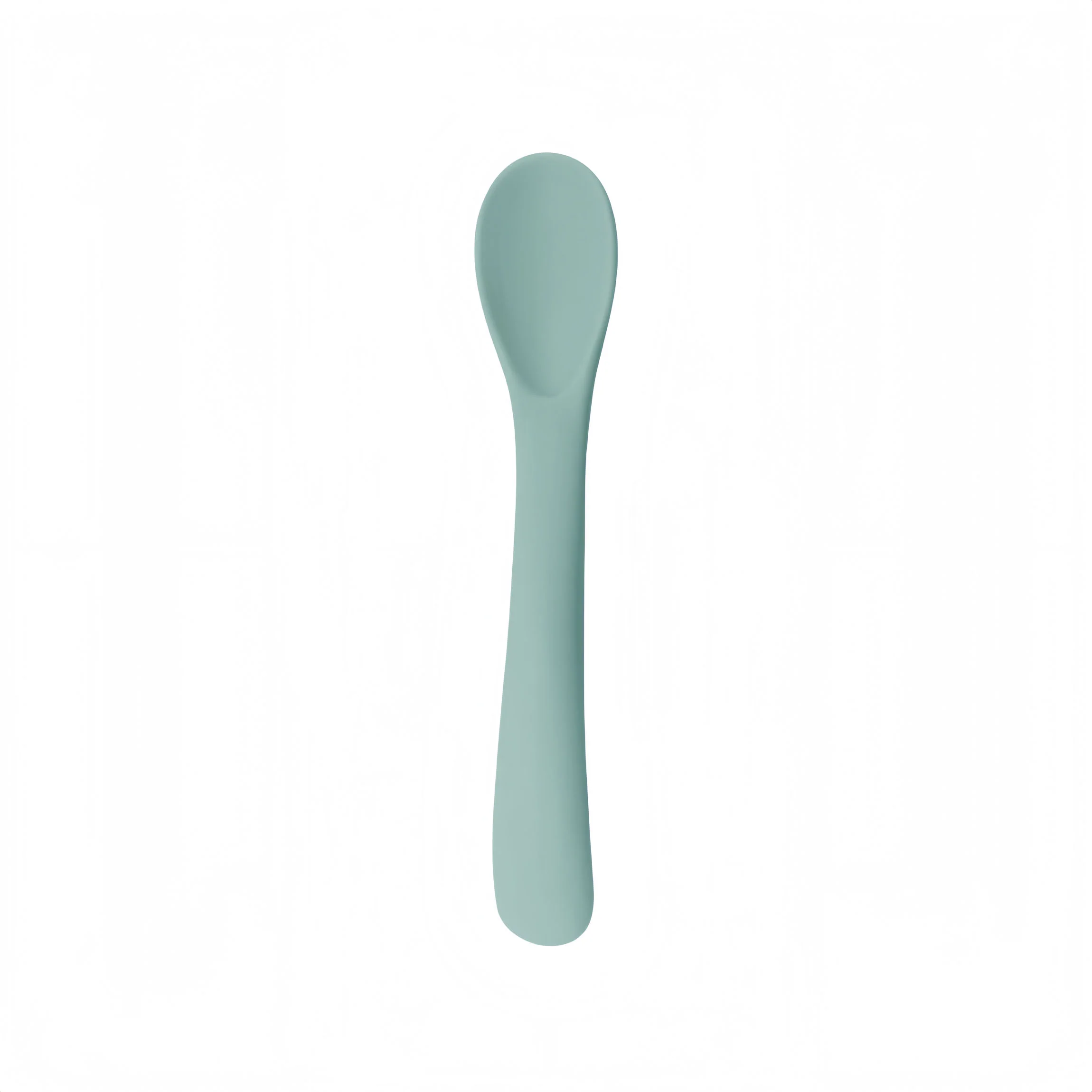 Food Soft Silicone Spoon Baby Learning Food Feeding