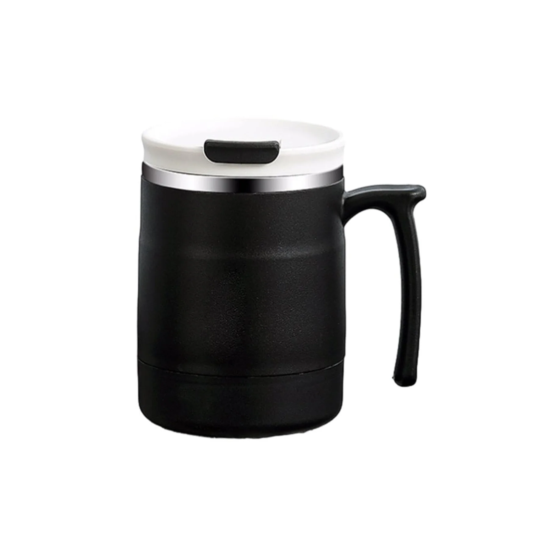 17Oz Portable Stainless Steel Thermos Mug With Spoon