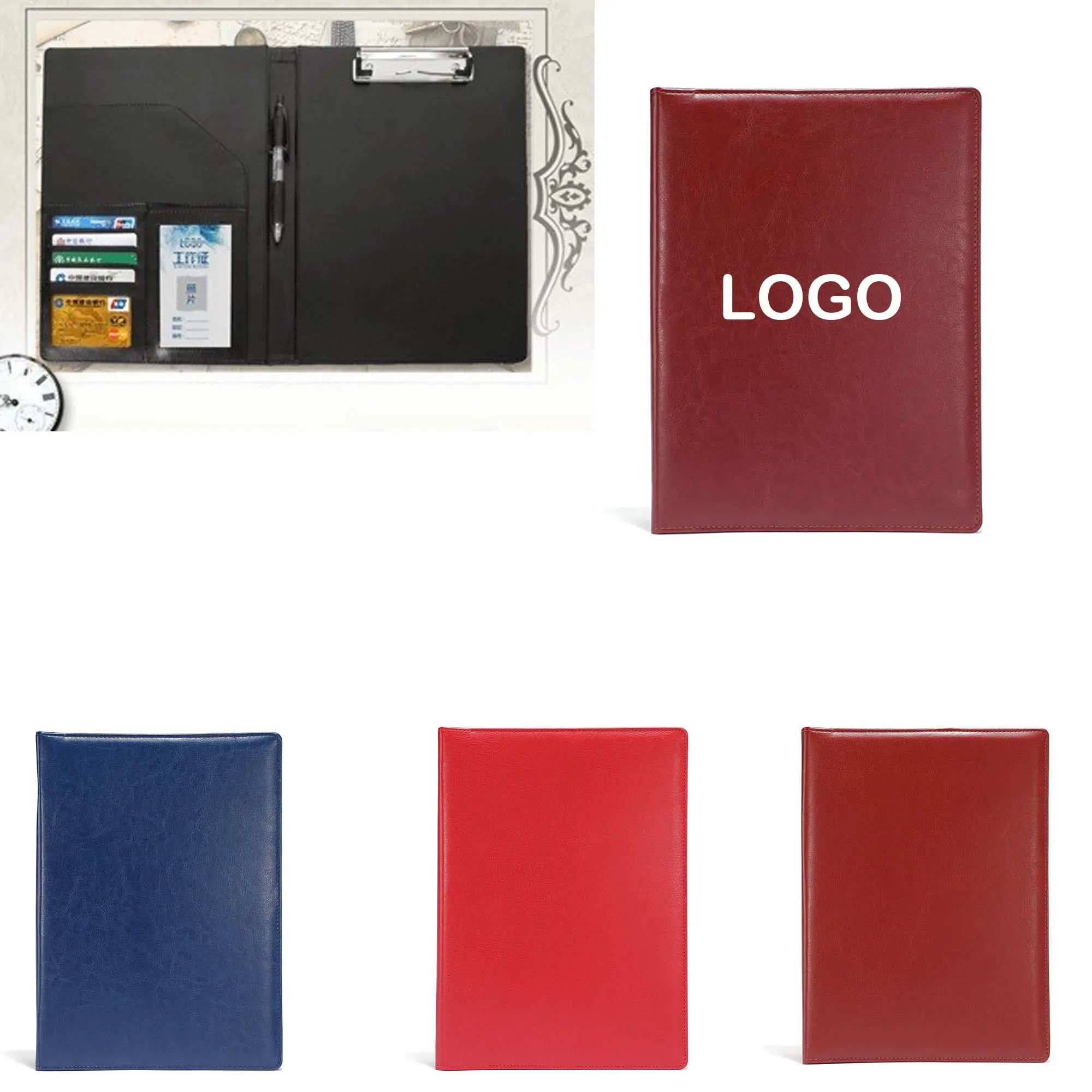 A4 Leather Clipboard Folder