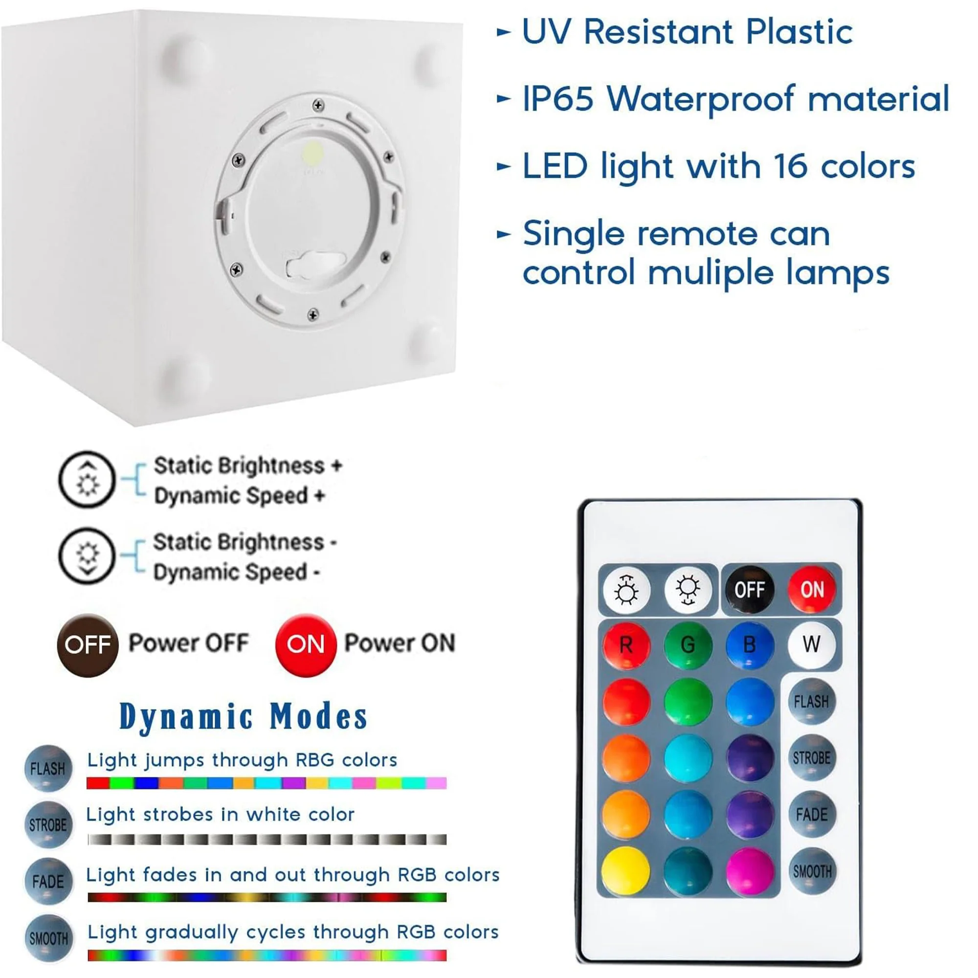 6" Rechargeable Cube Ambient Light