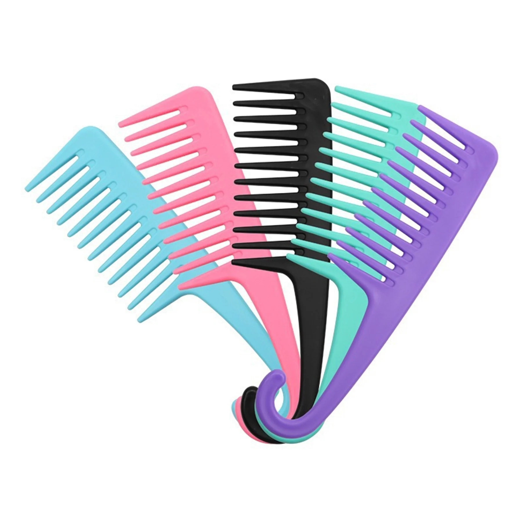 Curved Hook Large Tooth Hair Comb