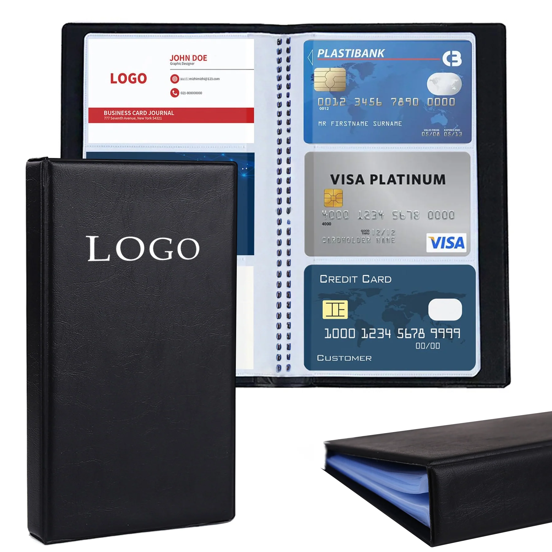 Professional Leather Card Book Organizer