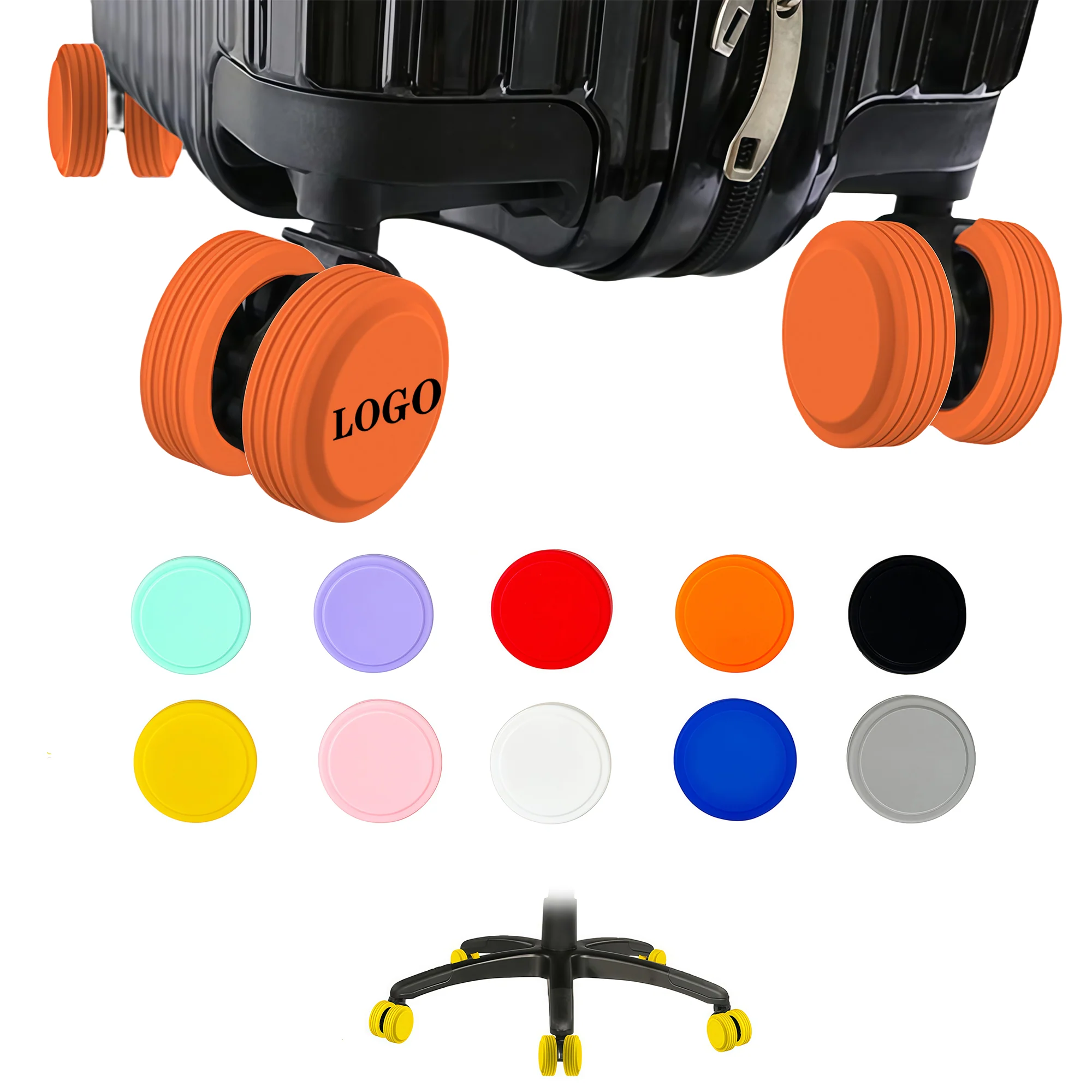 Silicone Luggage Wheel Cover Protector