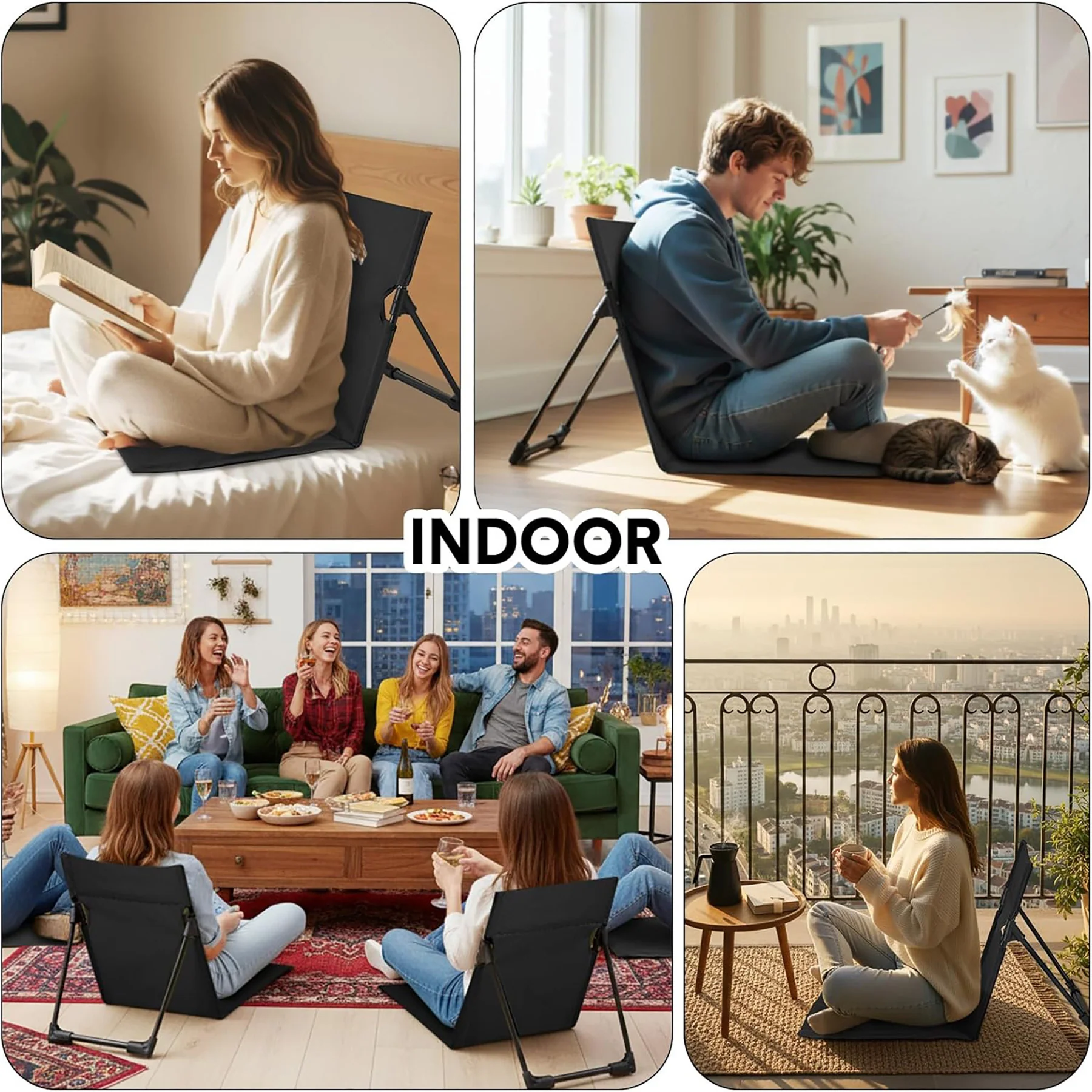 Foldable Backrest Chair