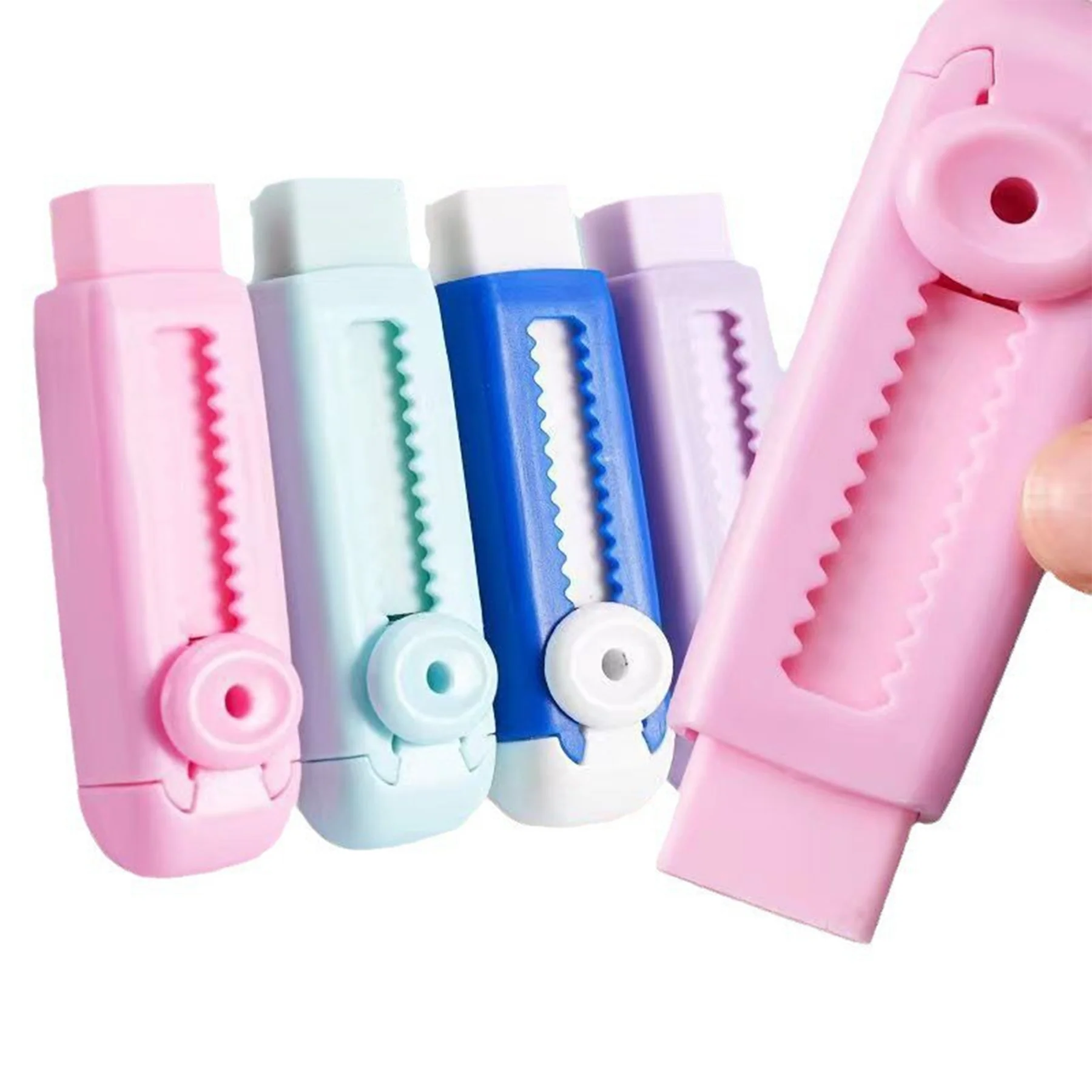 Pencil Push Pull Rubber Eraser