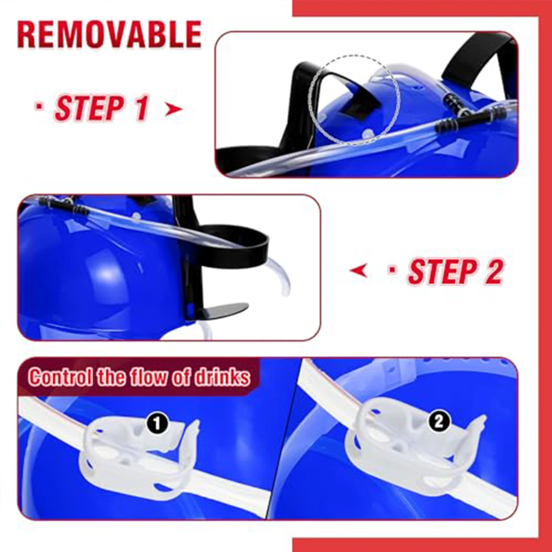 Fun Drinking Helmet With Straw