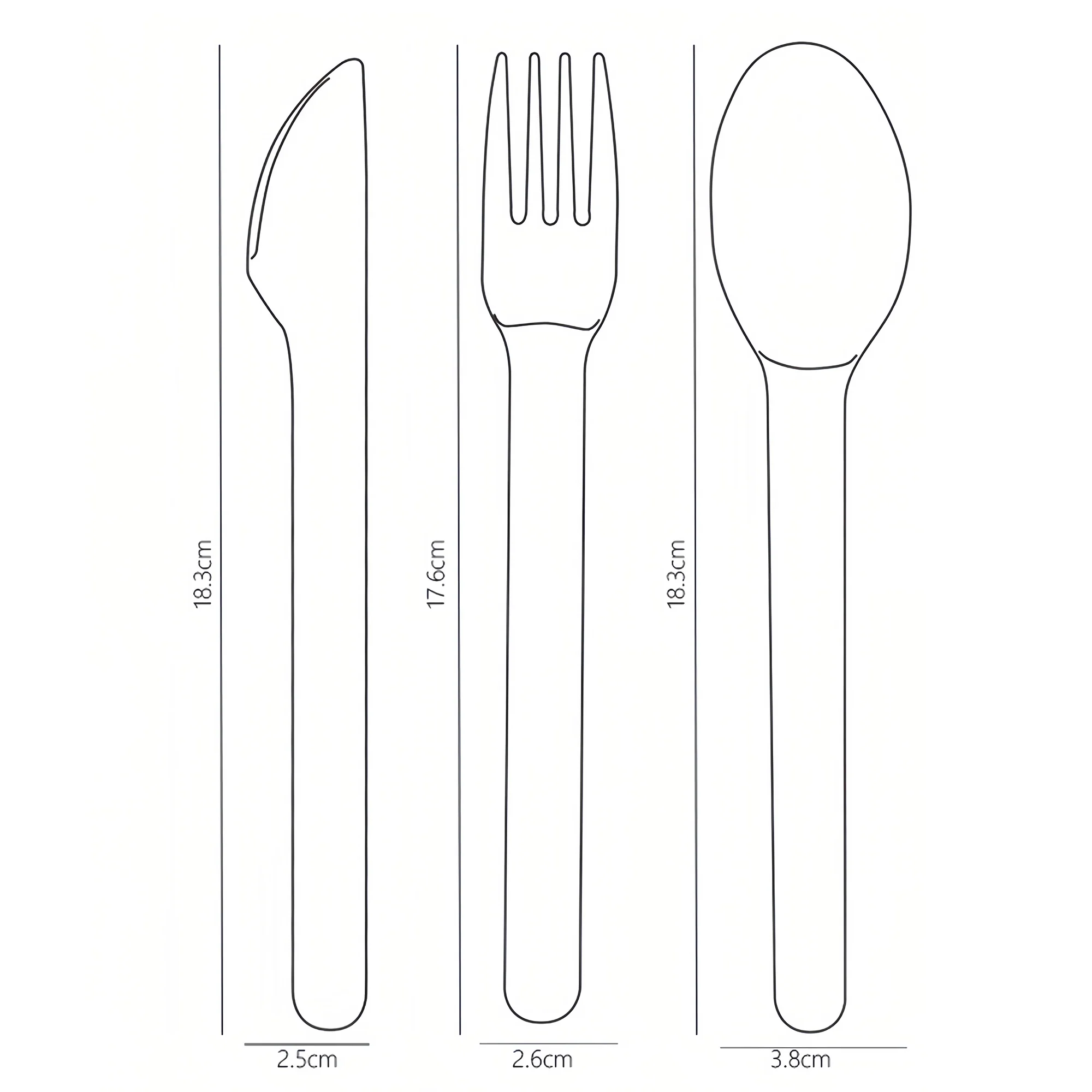 3 Piece Stainless Steel Utensil Set With Silicone Case