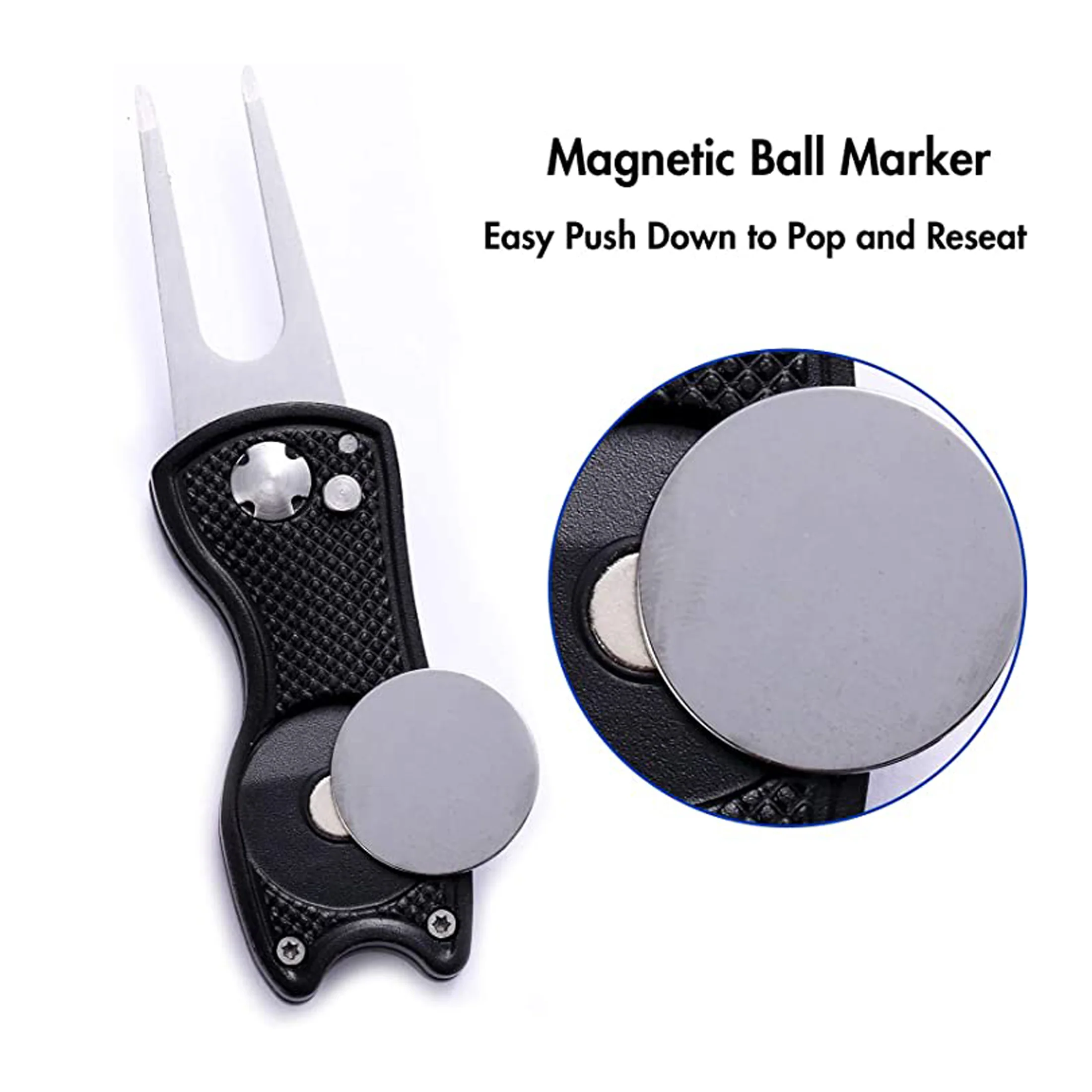Foldable Aluminum Golf Divot Tool