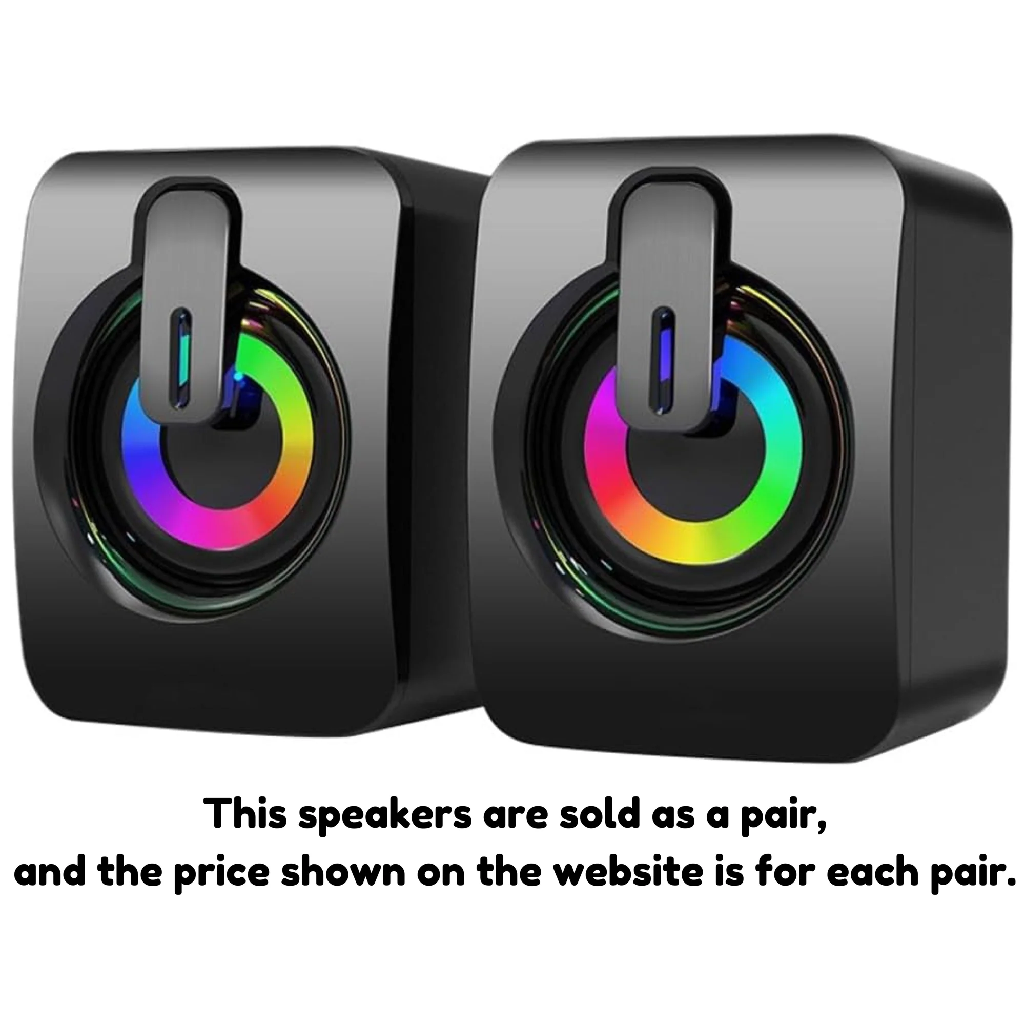 Custom Mini Wired Light Up PC Speaker
