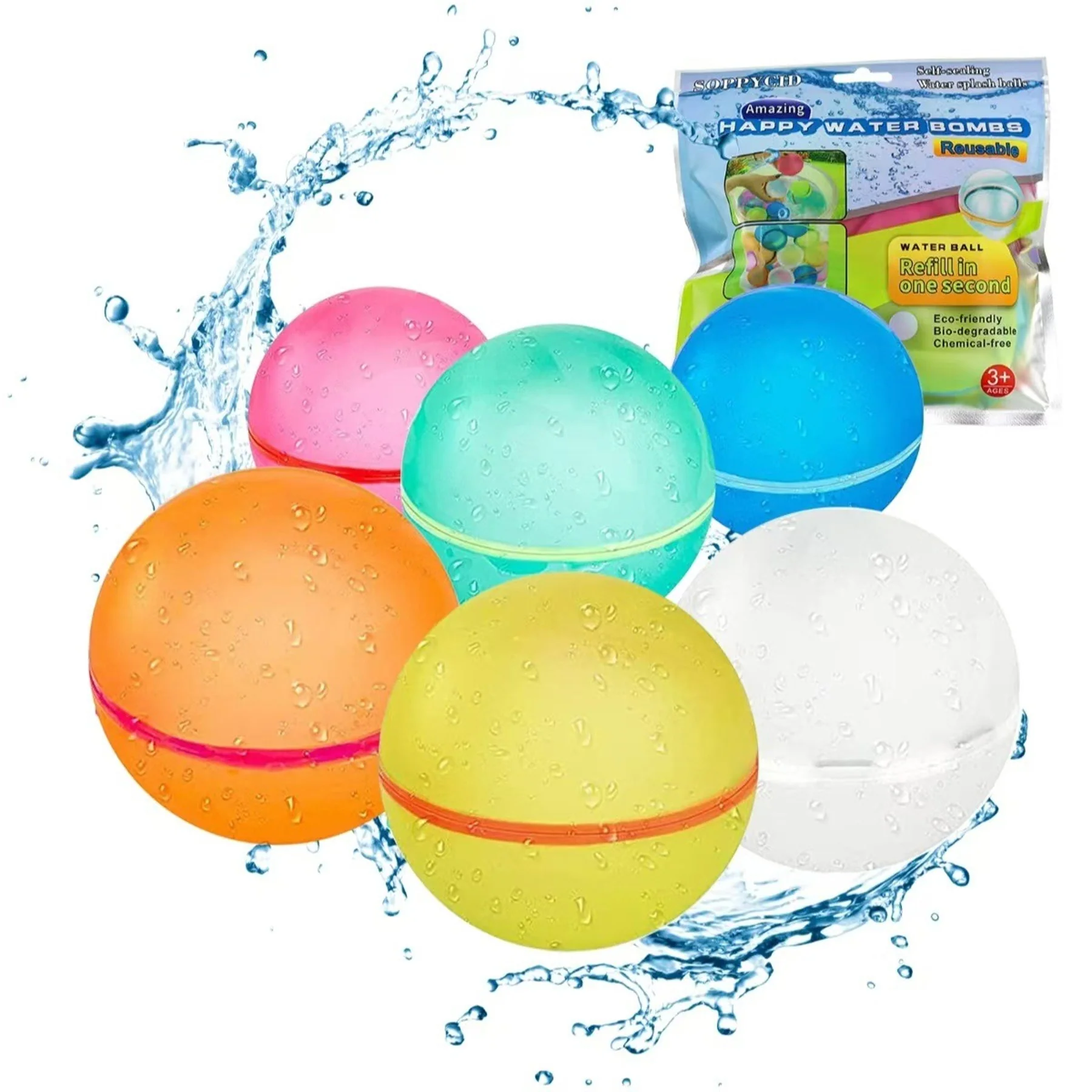 Silicone Magnetic Water Suction Ball