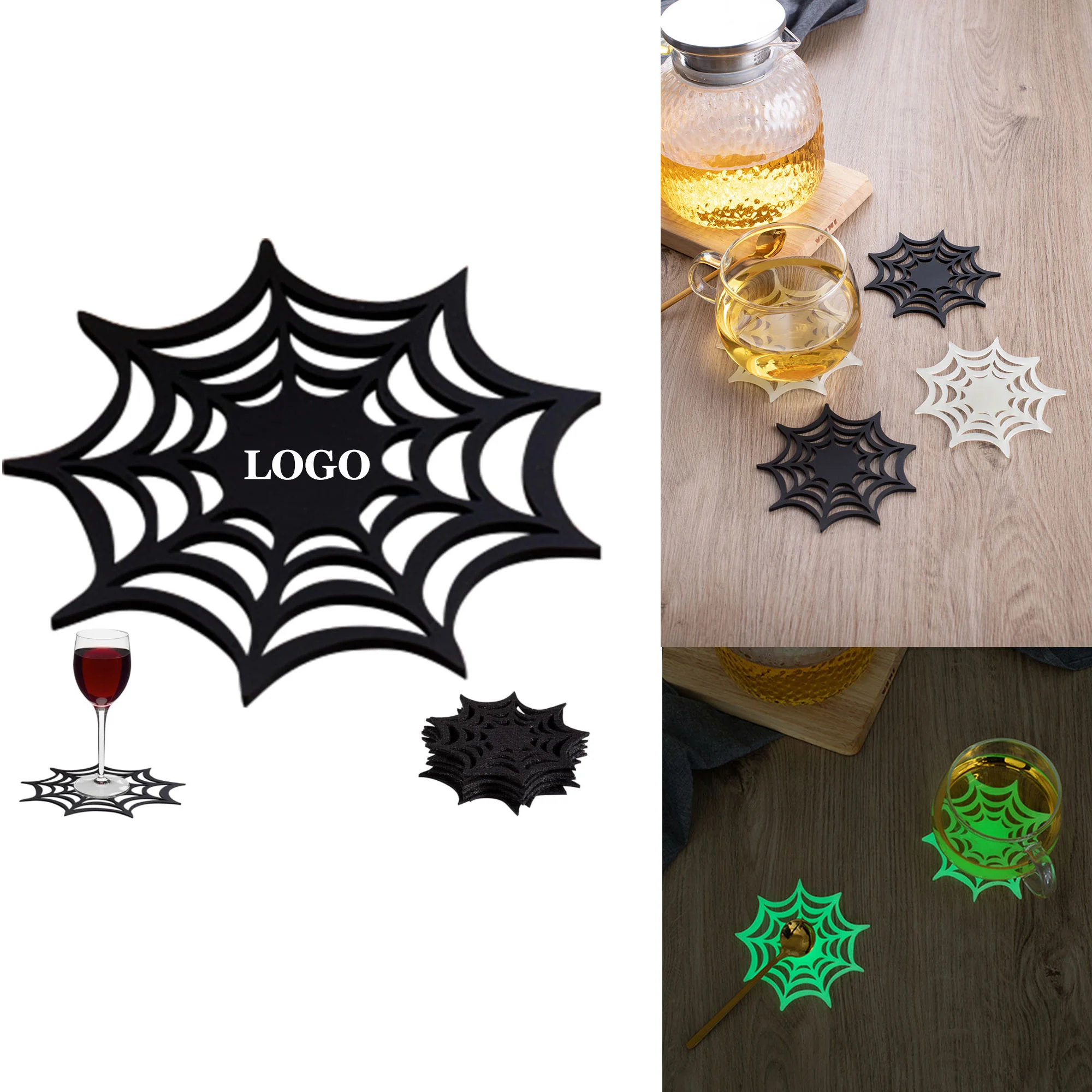 Silicone Spider Web Coasters