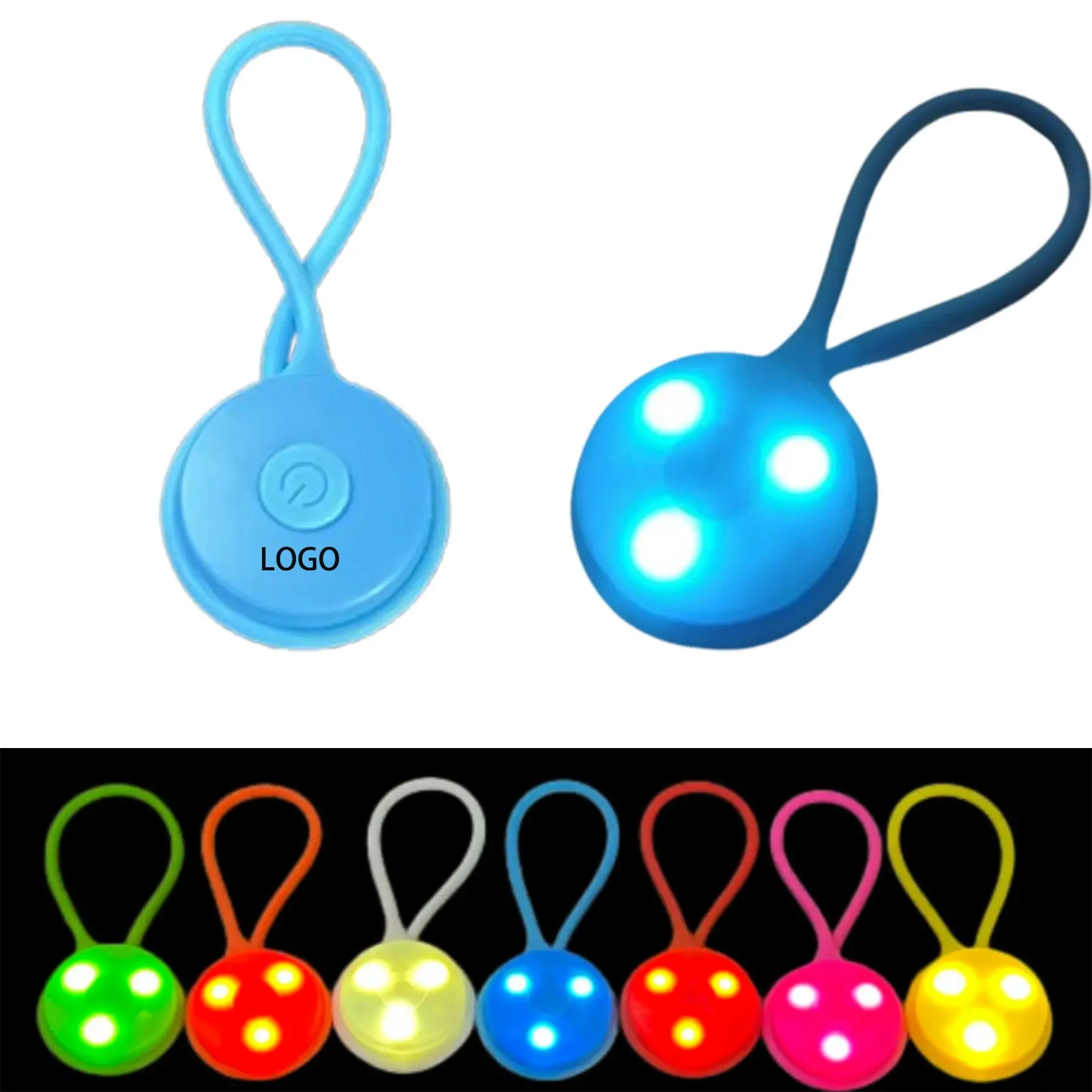 LED Silicone Backpack Safety Light
