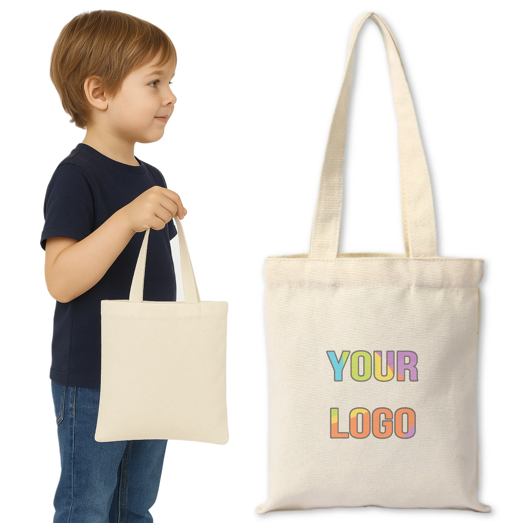Full Color Custom Cute Kids Canvas Bag