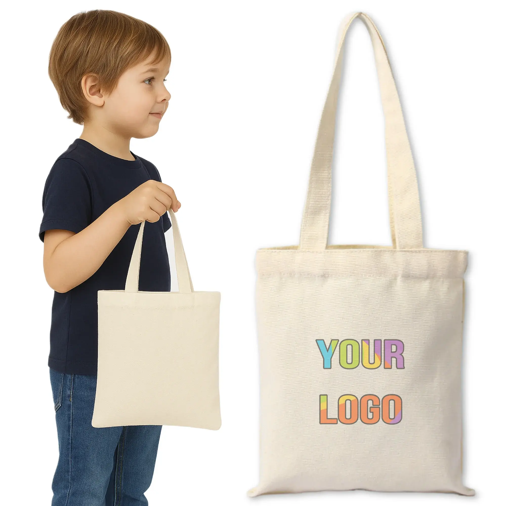 Full Color Custom Cute Kids Canvas Bag
