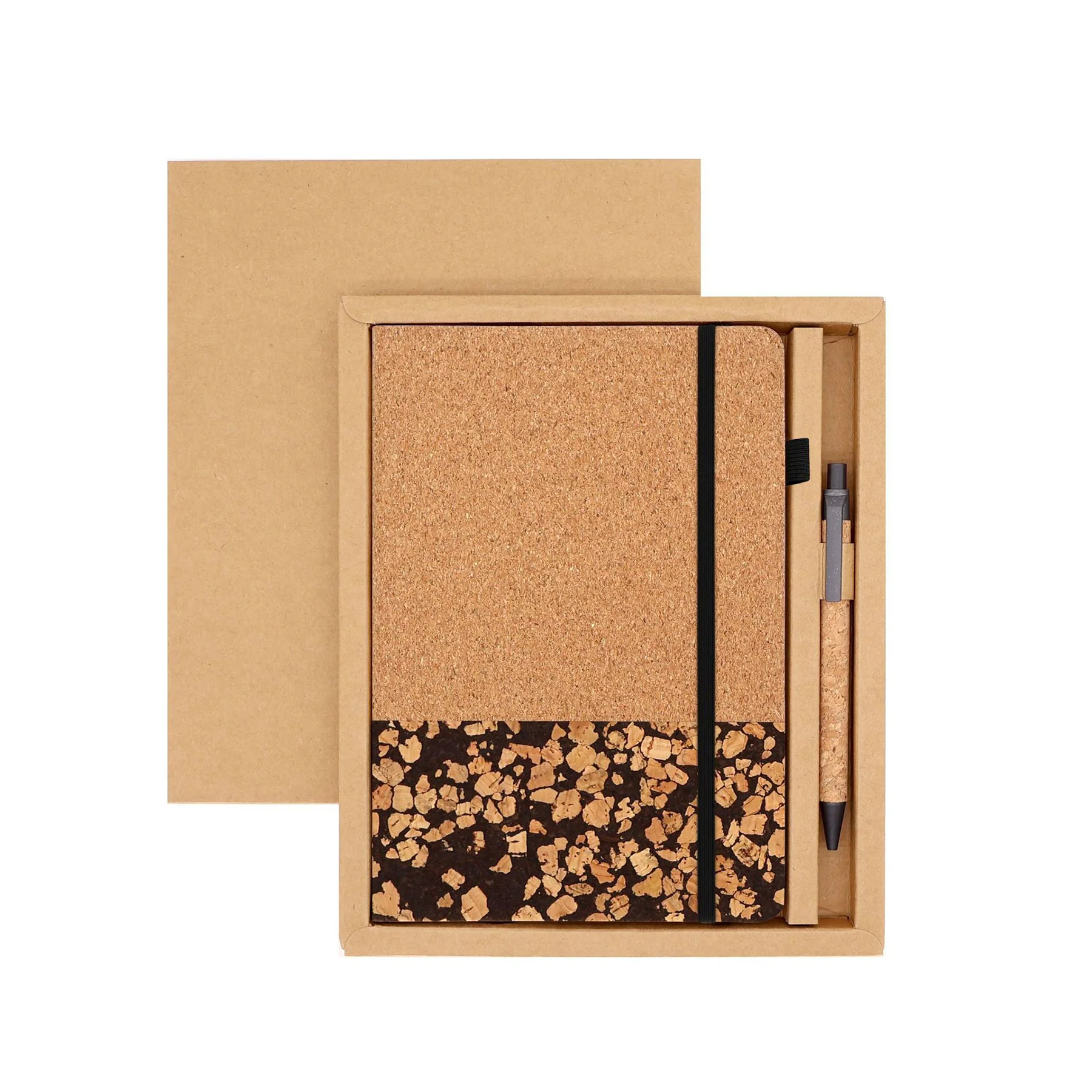 Eco-Friendly Coffee Grounds Cork Notebook Set