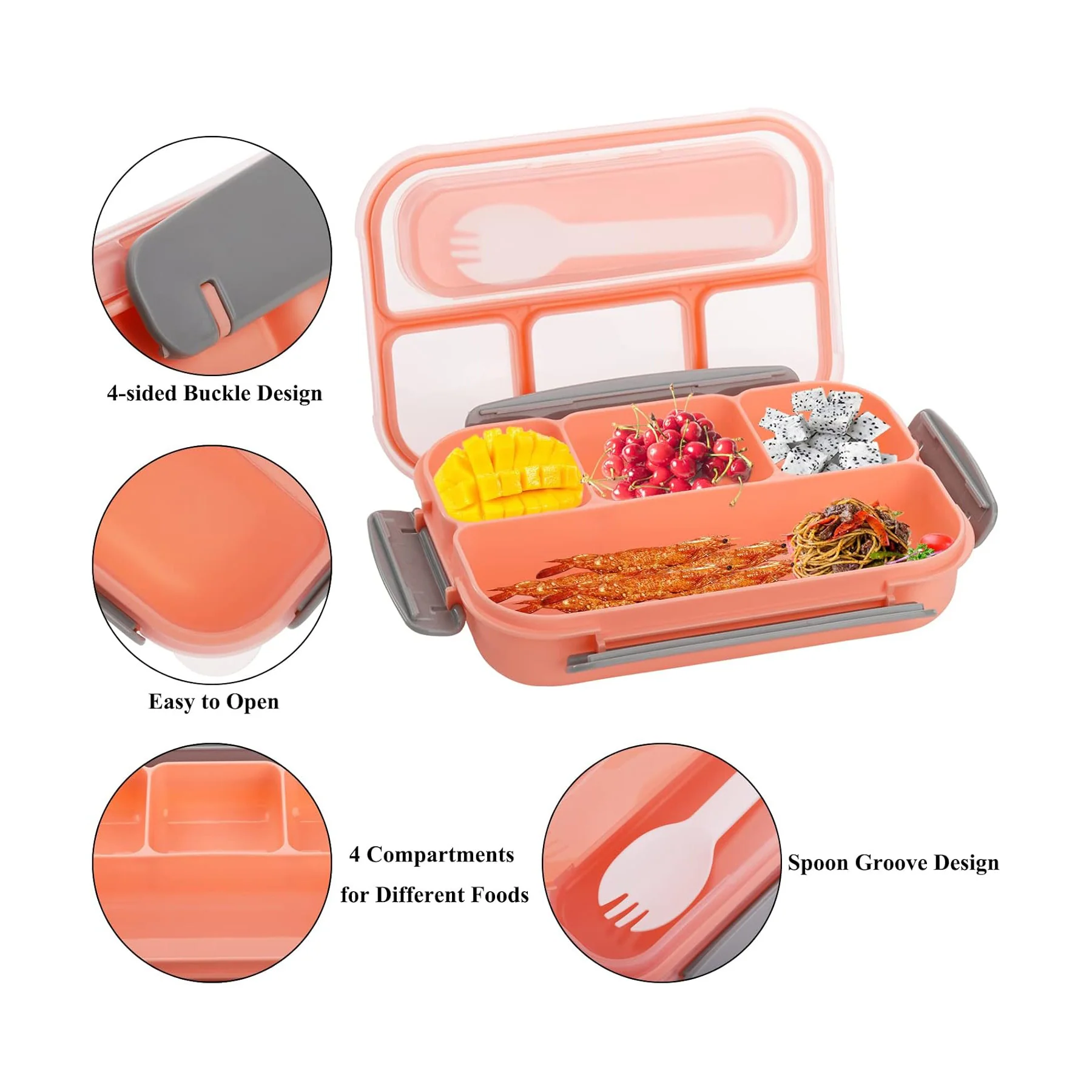Lightweight Plastic Lunch Box