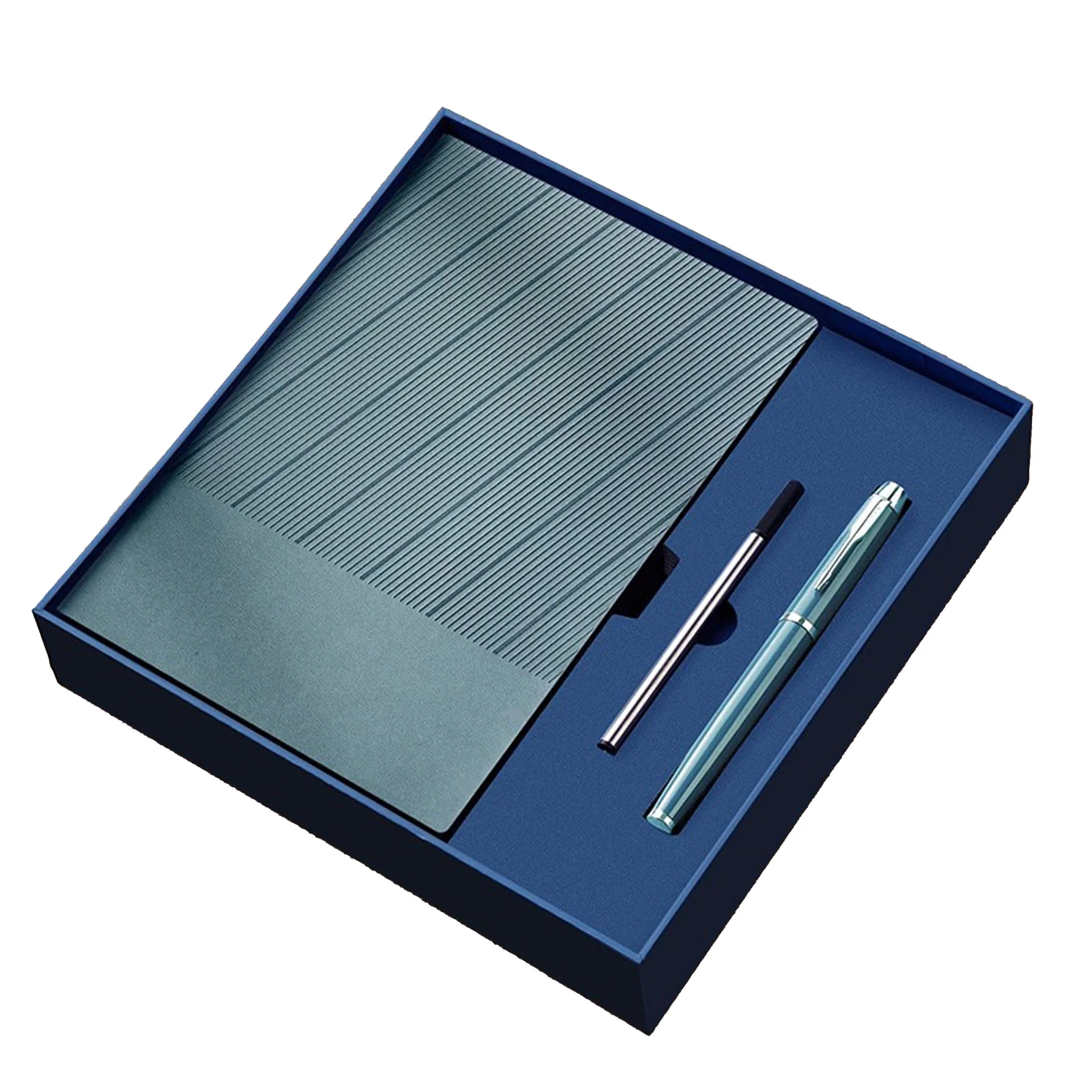 A5 Soft Leather Business Notebook 3 Piece Set