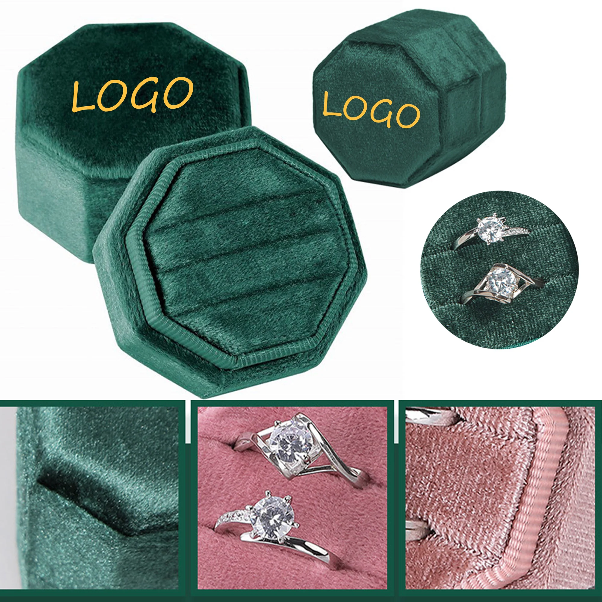 Flannelette Mini Portable Premium Ring Storage Box