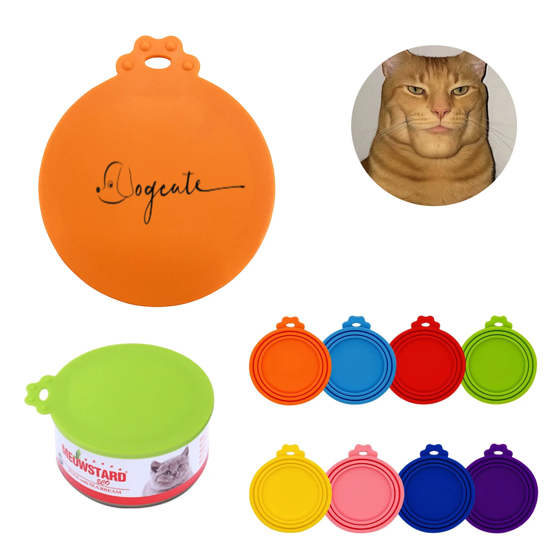 Airtight Silicone Pet Can Lid