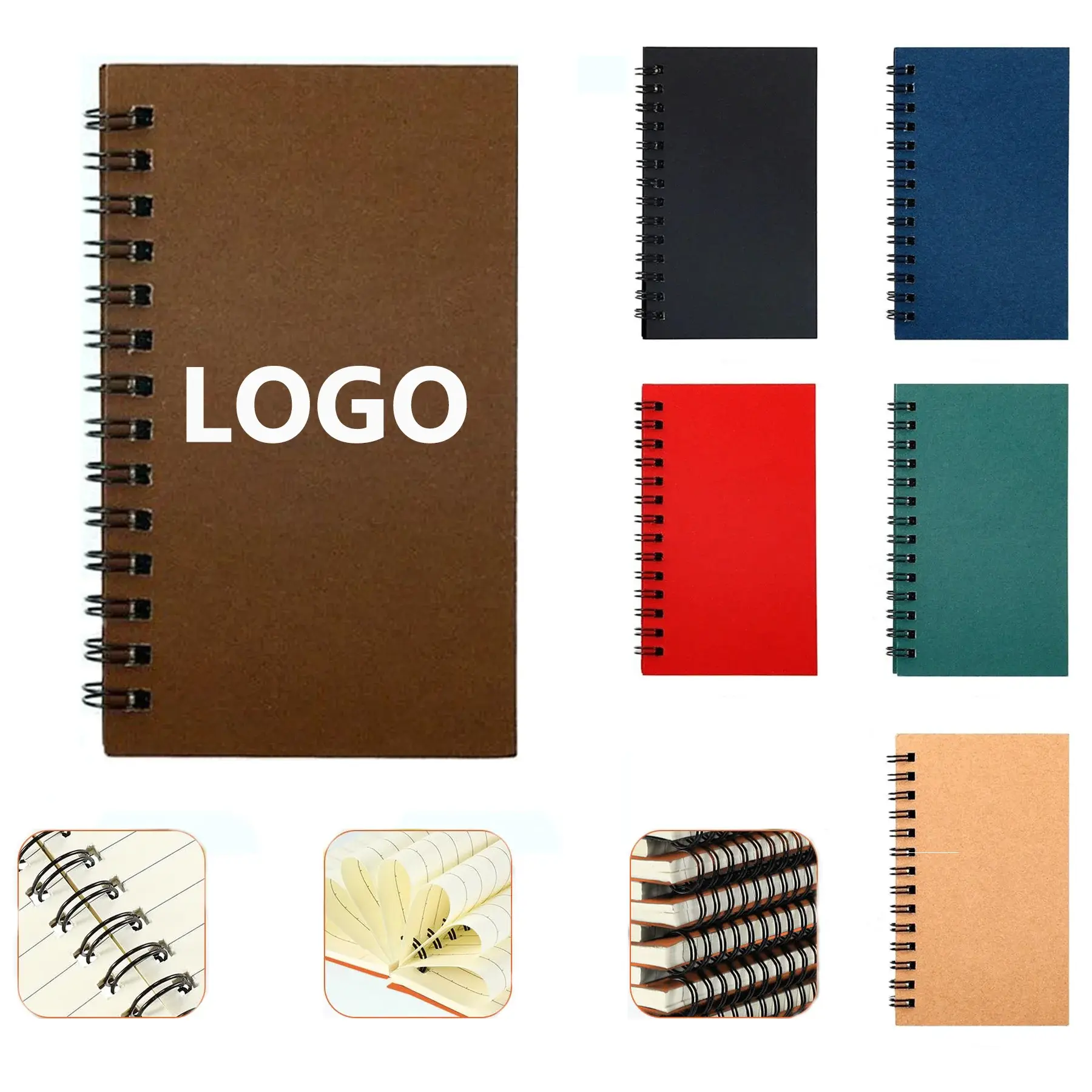 B7 Size Pocket Business Portable Coil Notebook