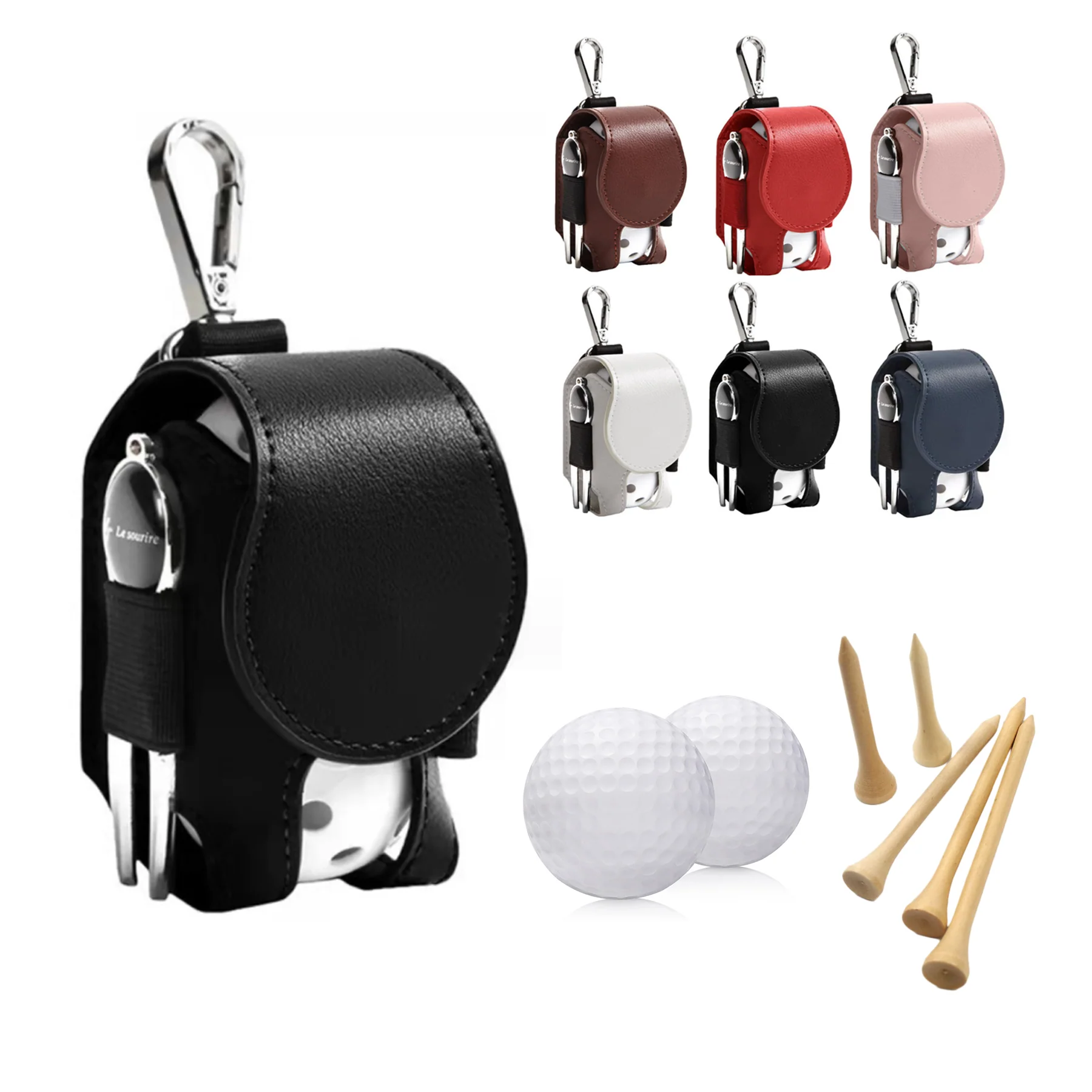 Golf Balls And Tees Holder Pouch