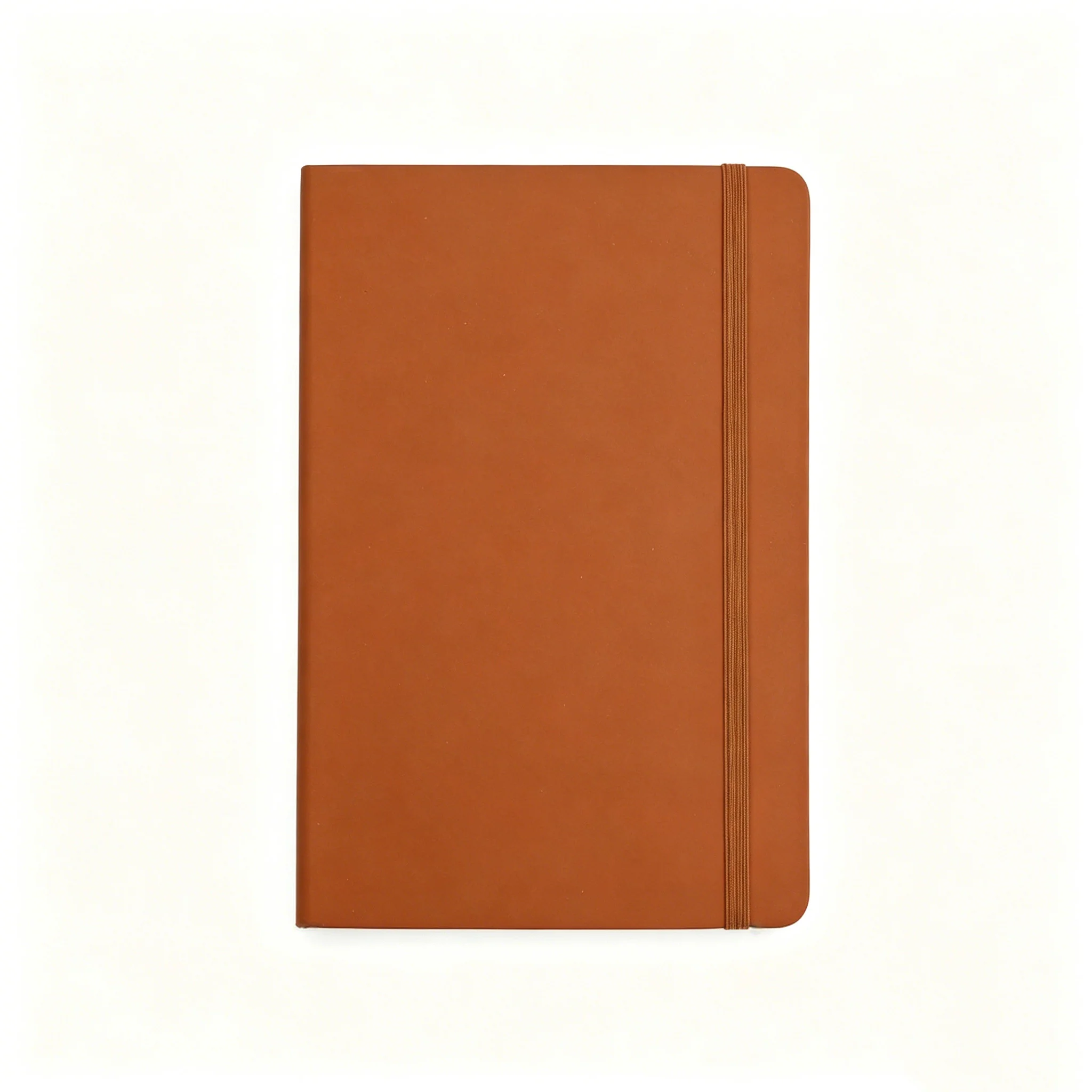 A5 Leather Notebook With Elastic Closure Band