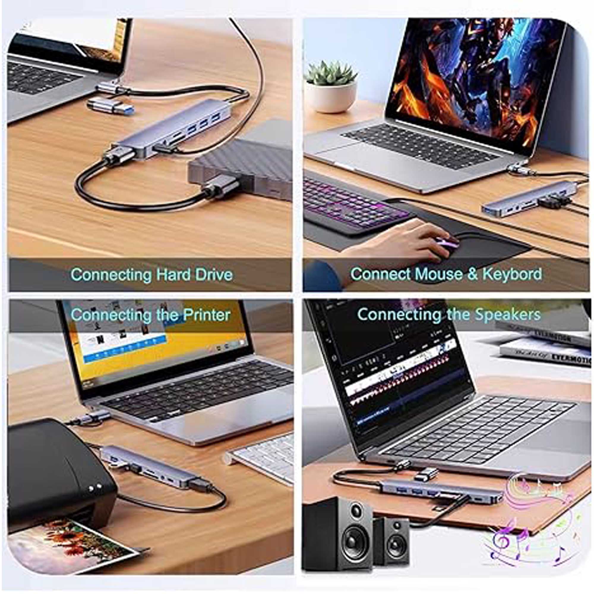 8-in-1 Usb Docking Station
