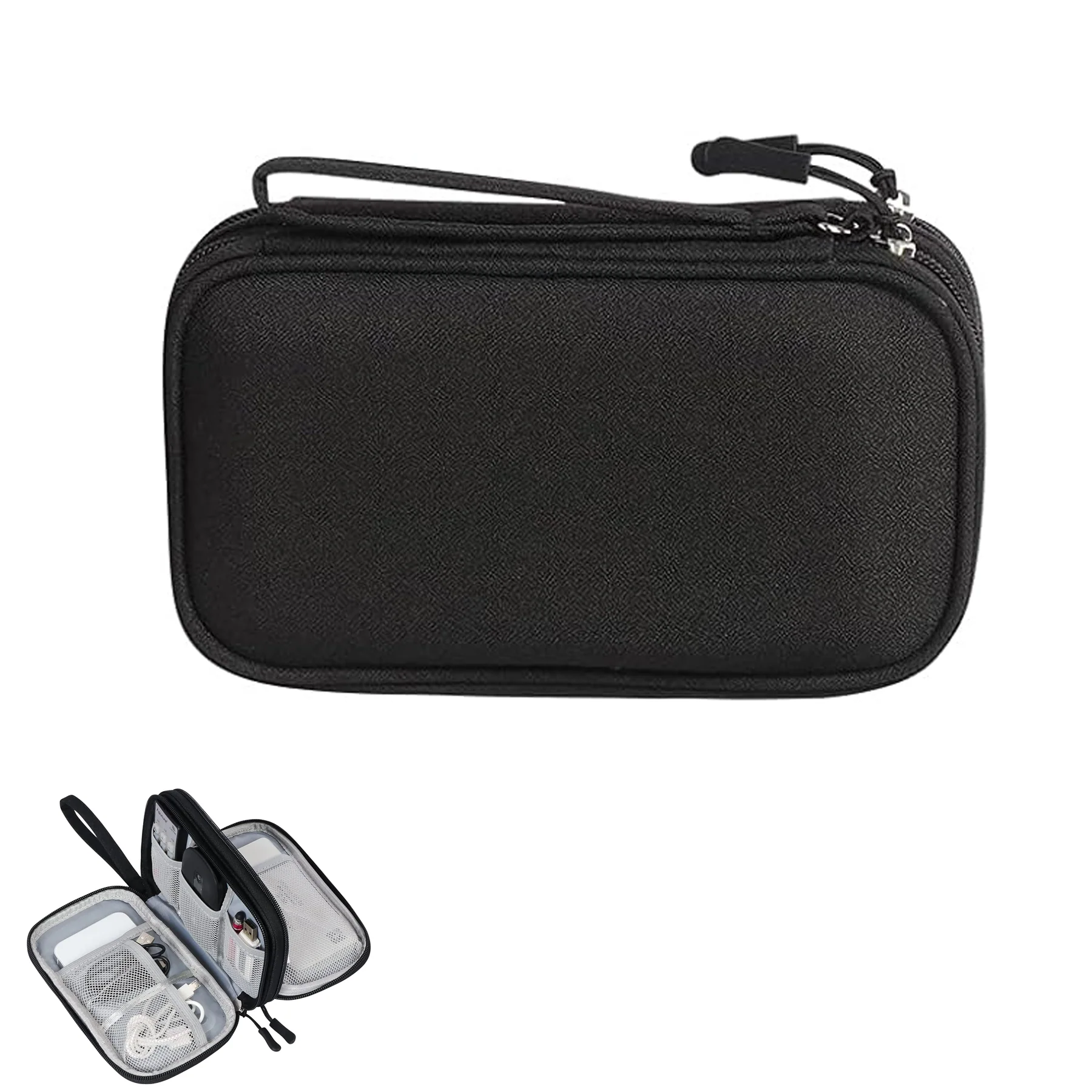 Waterproof Double-Layer Electronic Accessories Carrying Bag