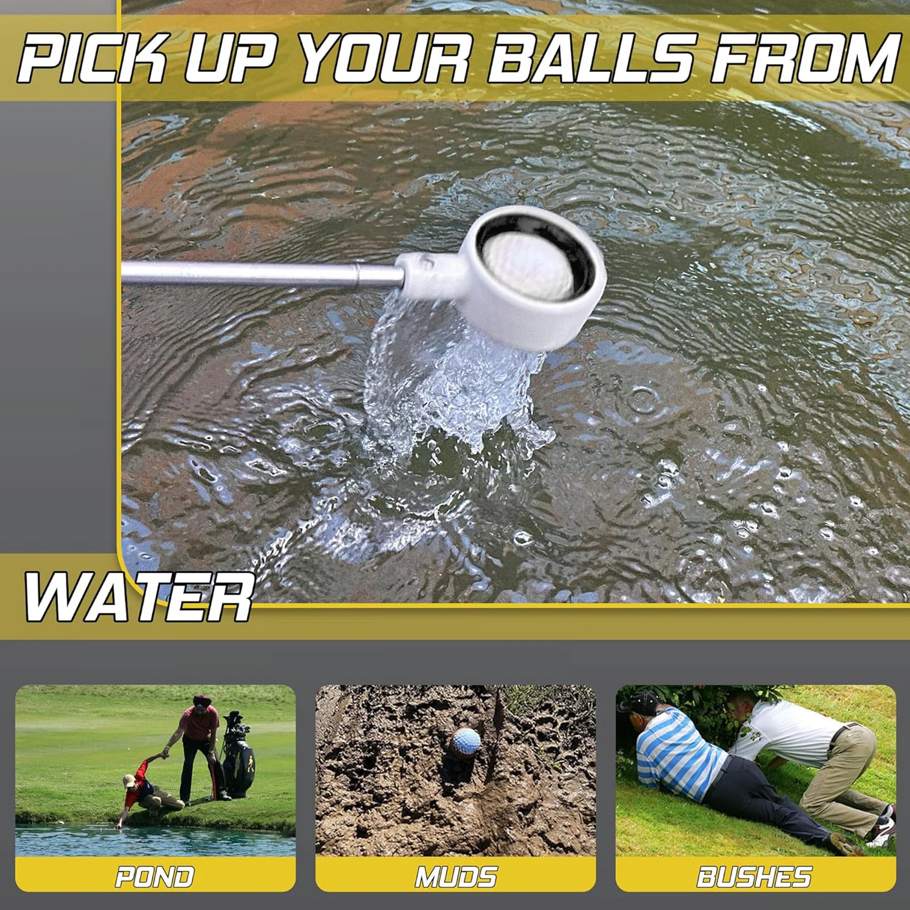 Stainless Steel Golf Ball Retriever