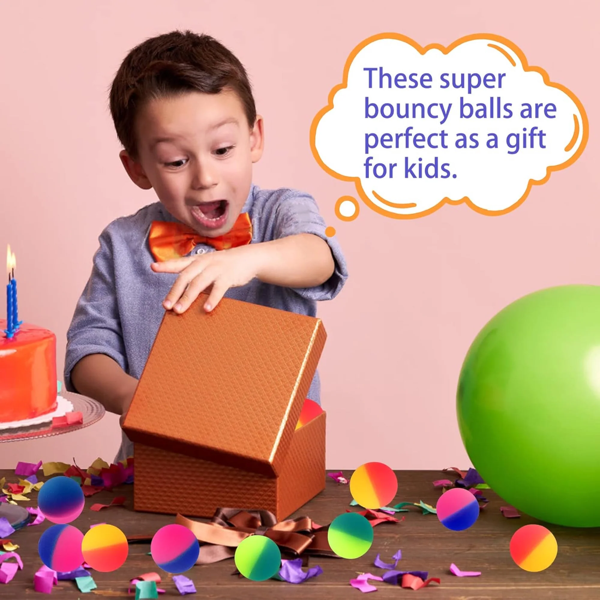 2.25" Jumbo Rubber Bouncy Ball Kids Toy