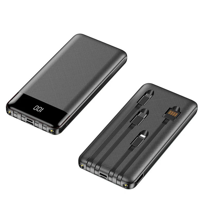 Slim 10000Mah Power Bank Led Flashlight