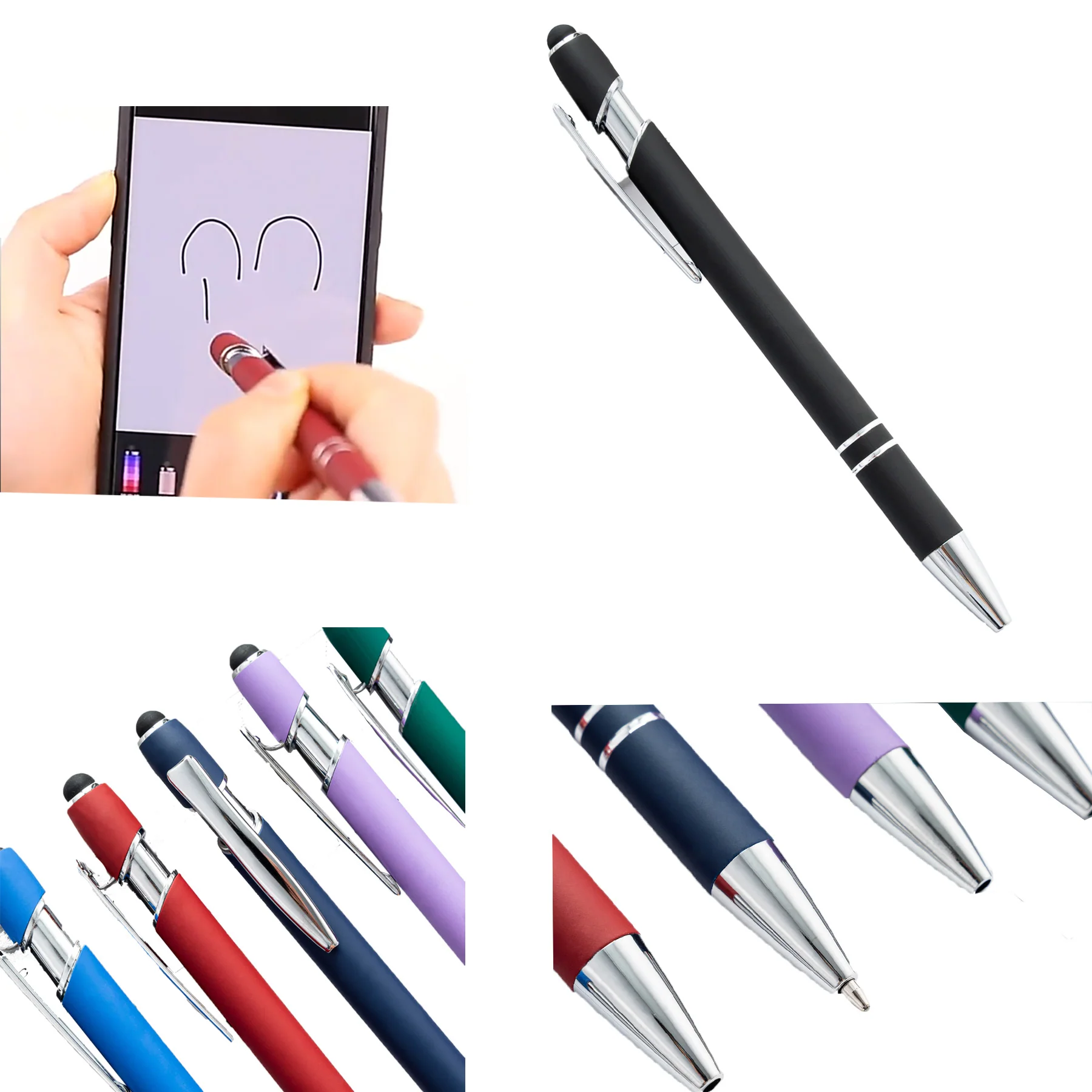 Metal Push-Button Capacitive Touch Ballpoint Pen