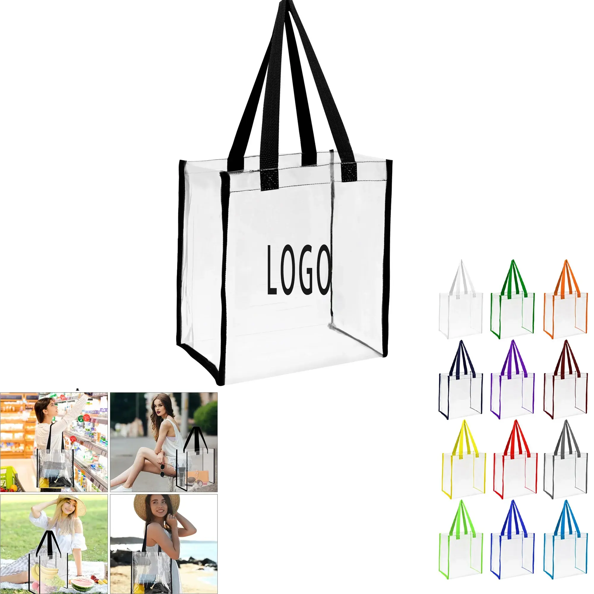 Clear Stadium Tote Bag