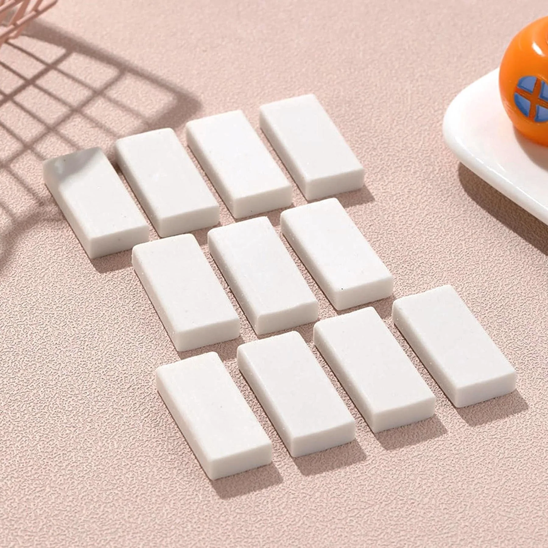 Pure White Pencil Eraser With Customizable Logo
