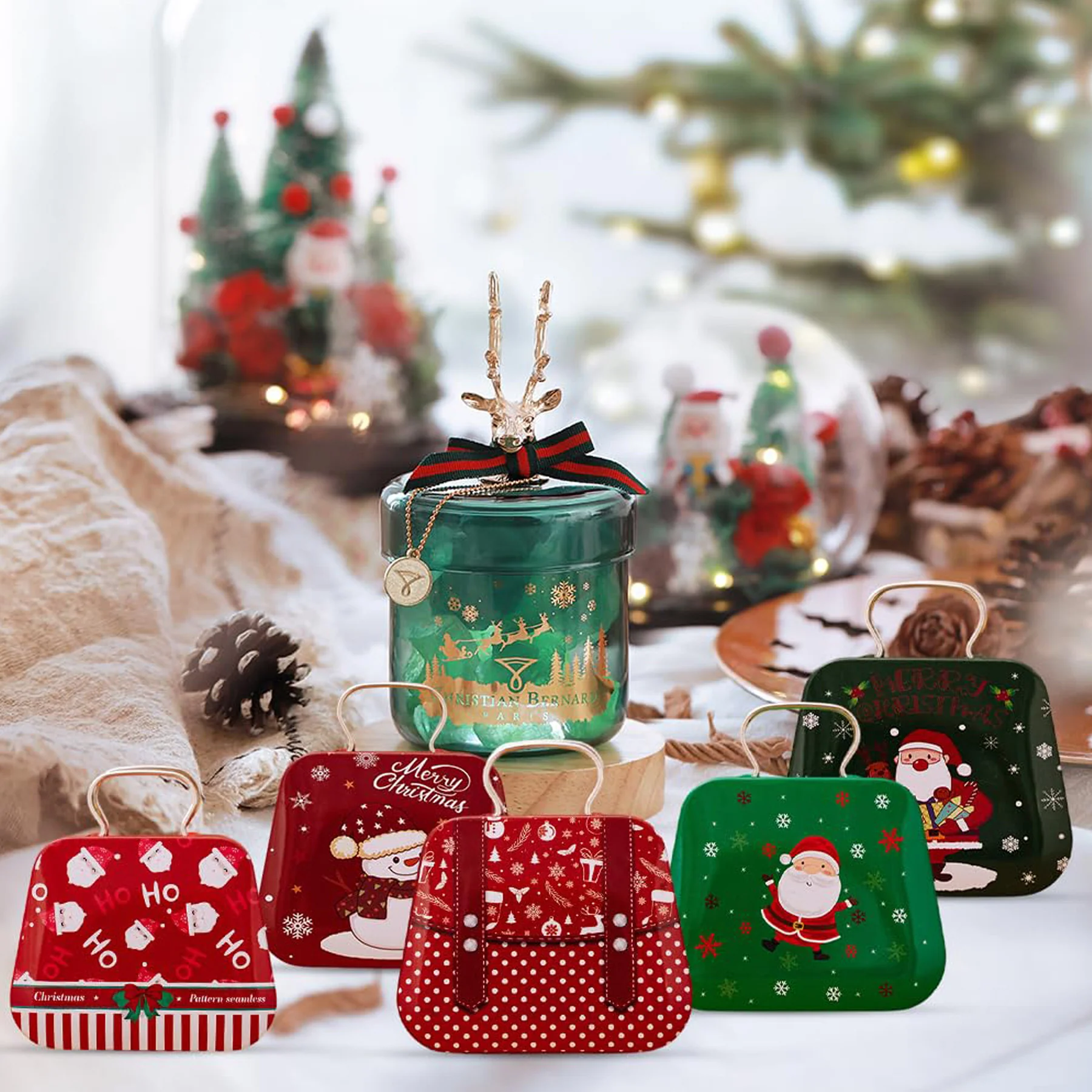 Christmas Candy Box with Handle