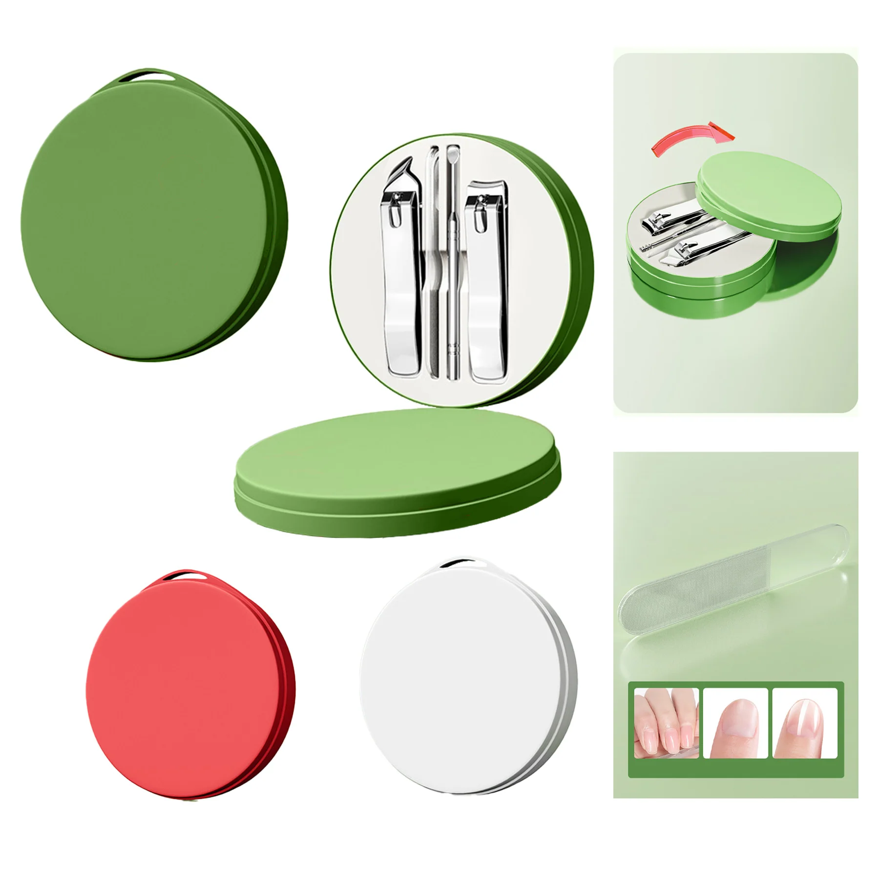 4pcs Nail Clippers Set Professional Finger&Toe Nail Clippers