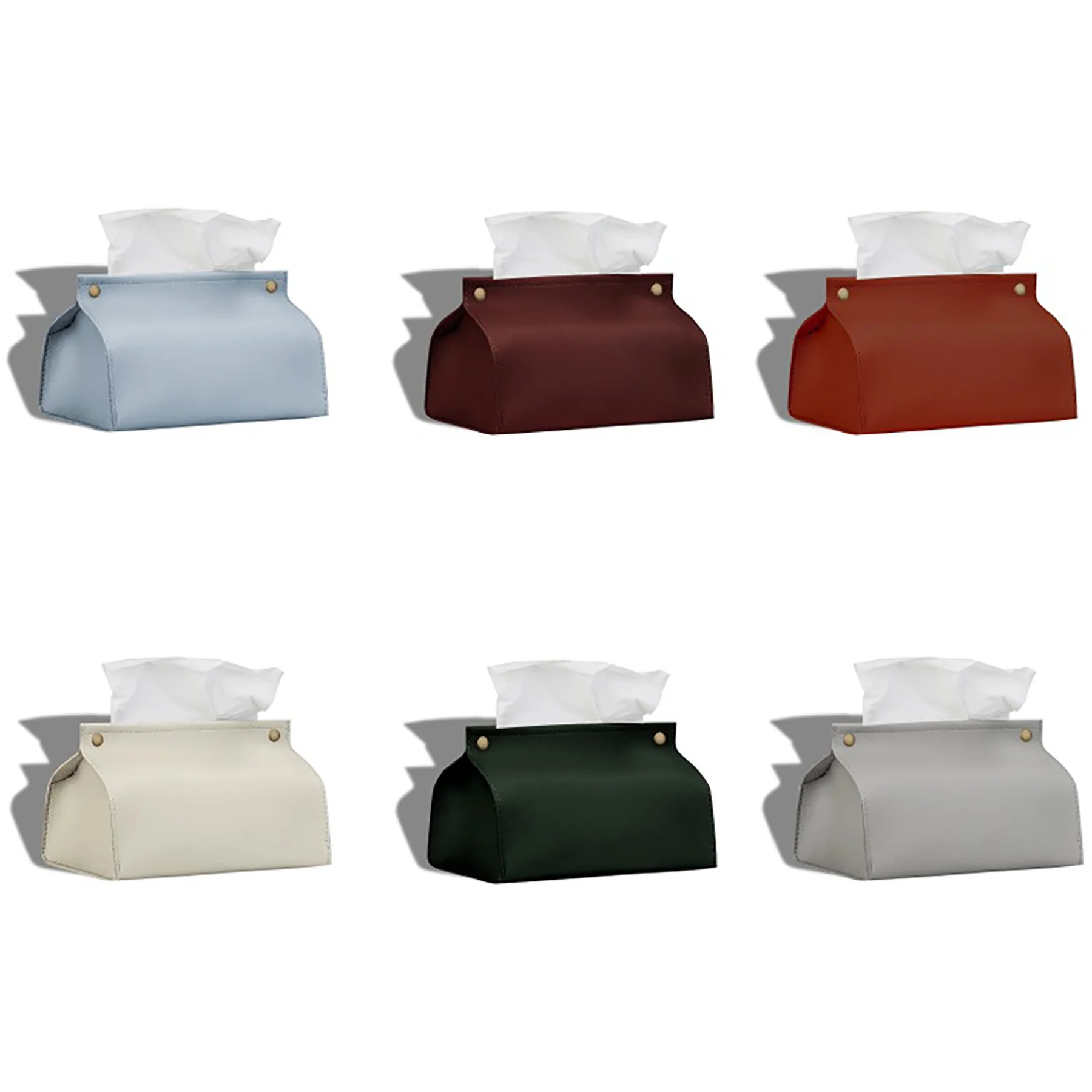 European Style Leather Tissue Box
