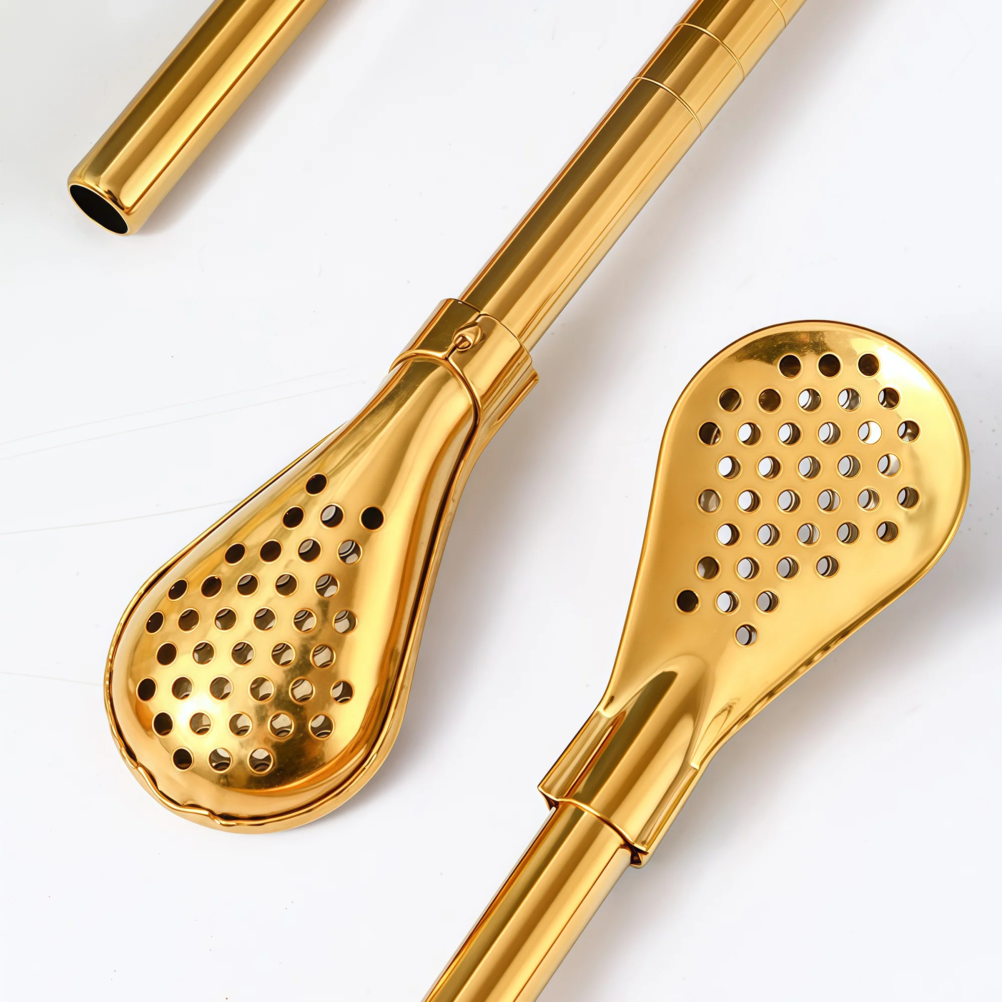 Stainless Steel Filtering Straw With Spoon