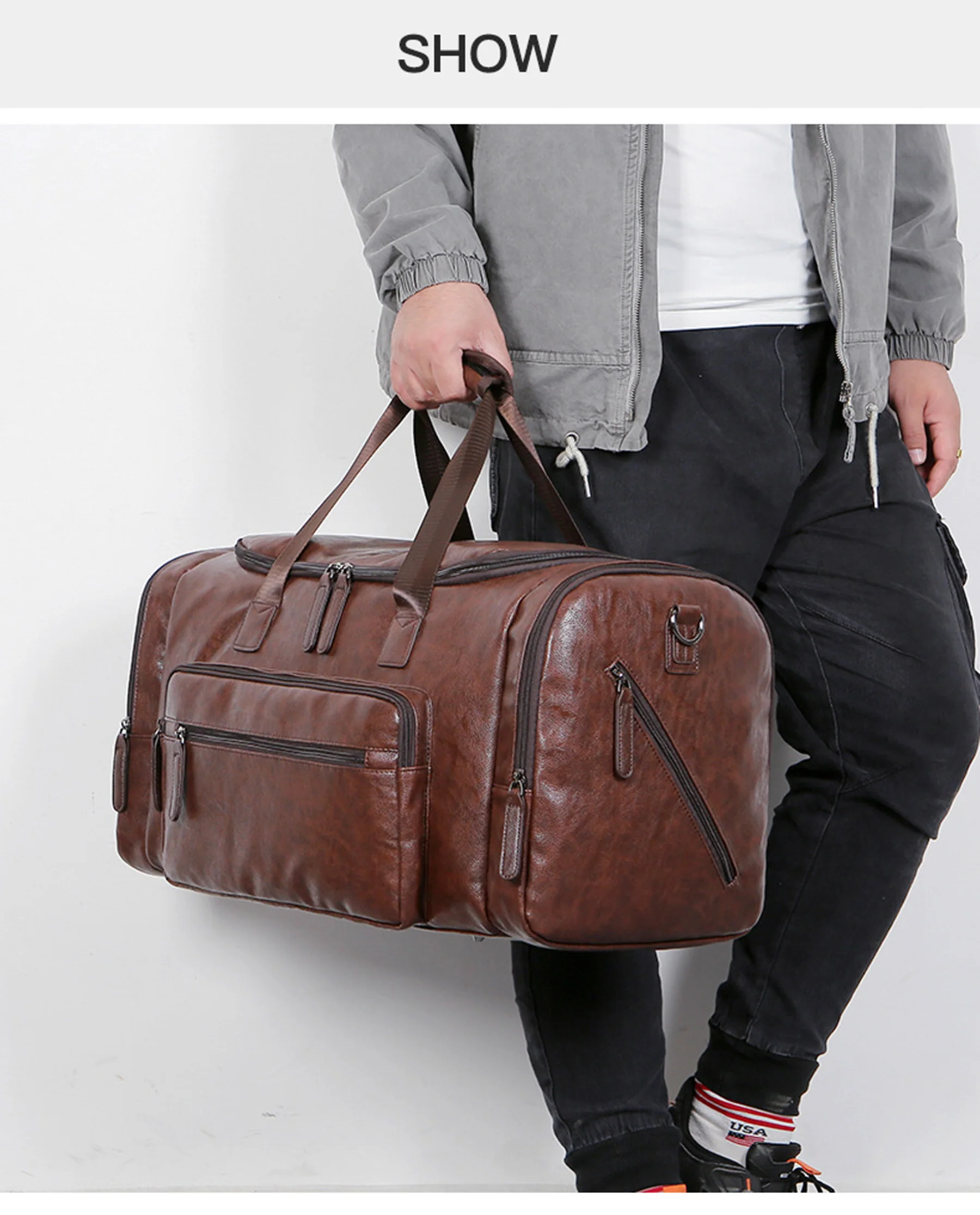 Leather Duffel Bag