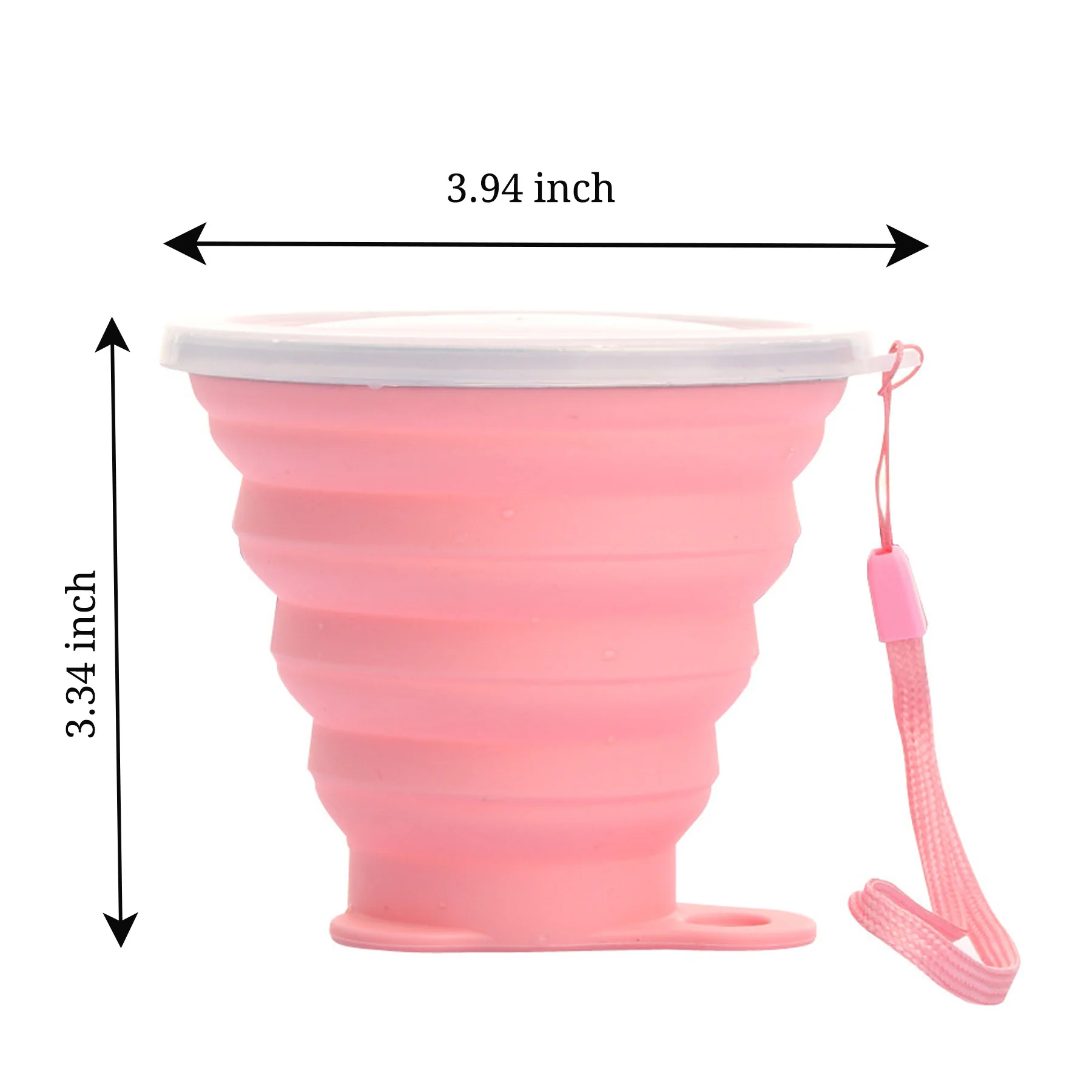 Collapsible Silicone Travel Cups with Lids