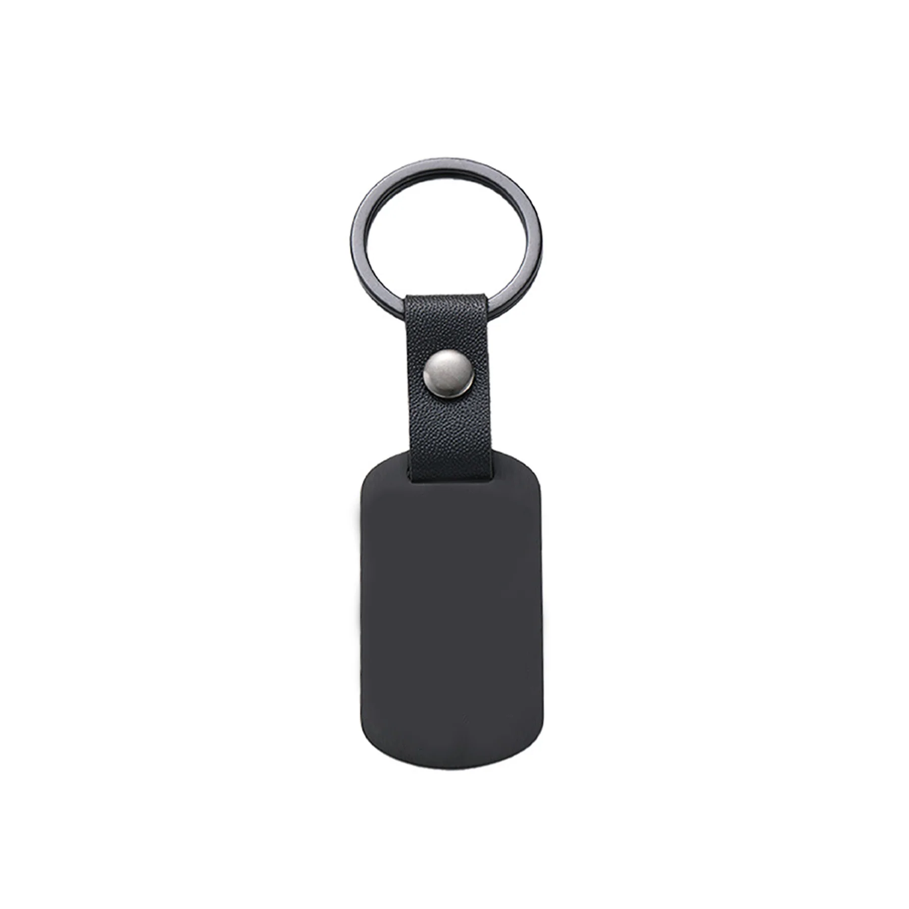 Keychain Key Ring W/Pu Leather Strap