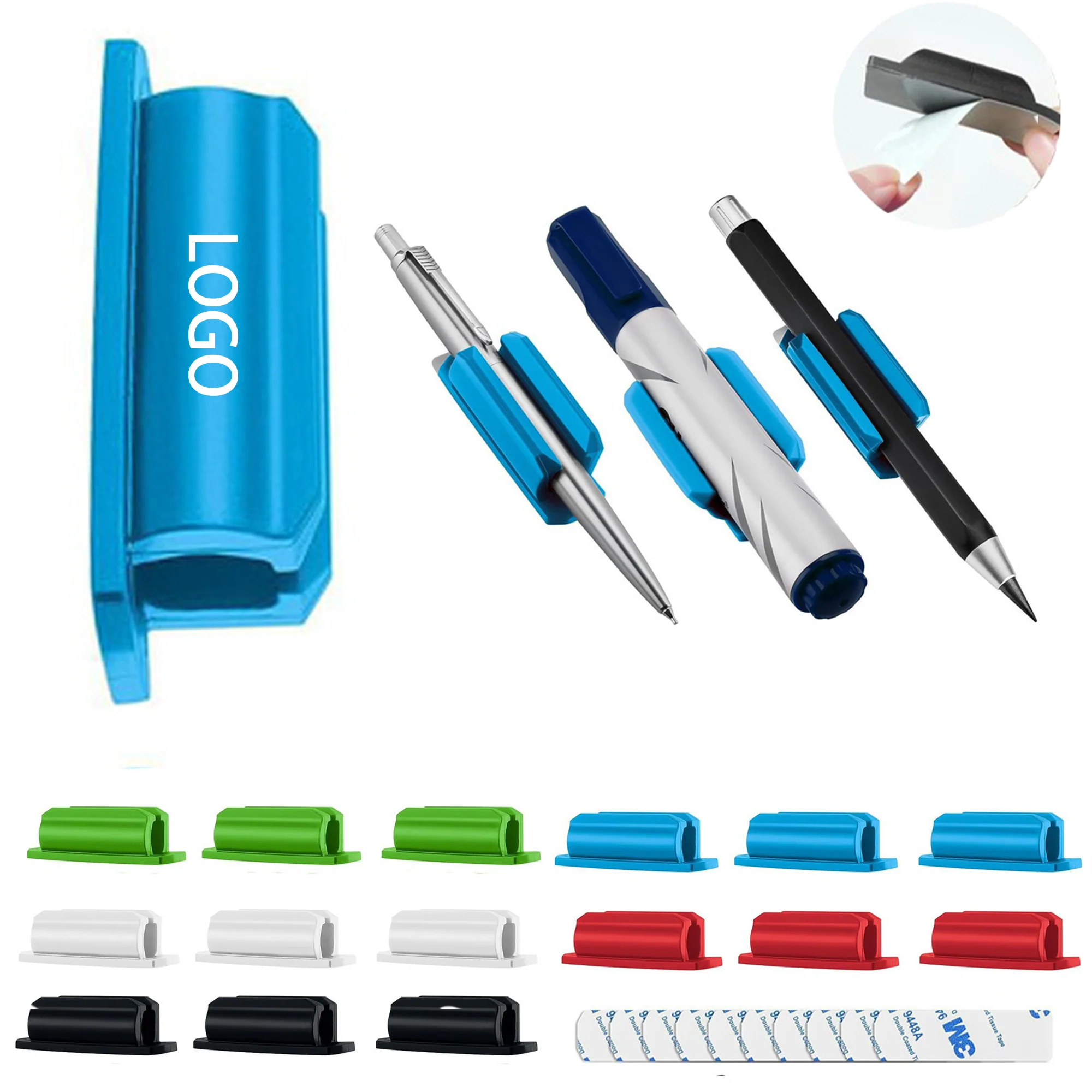 Silicone Adhesive Pencil Holders