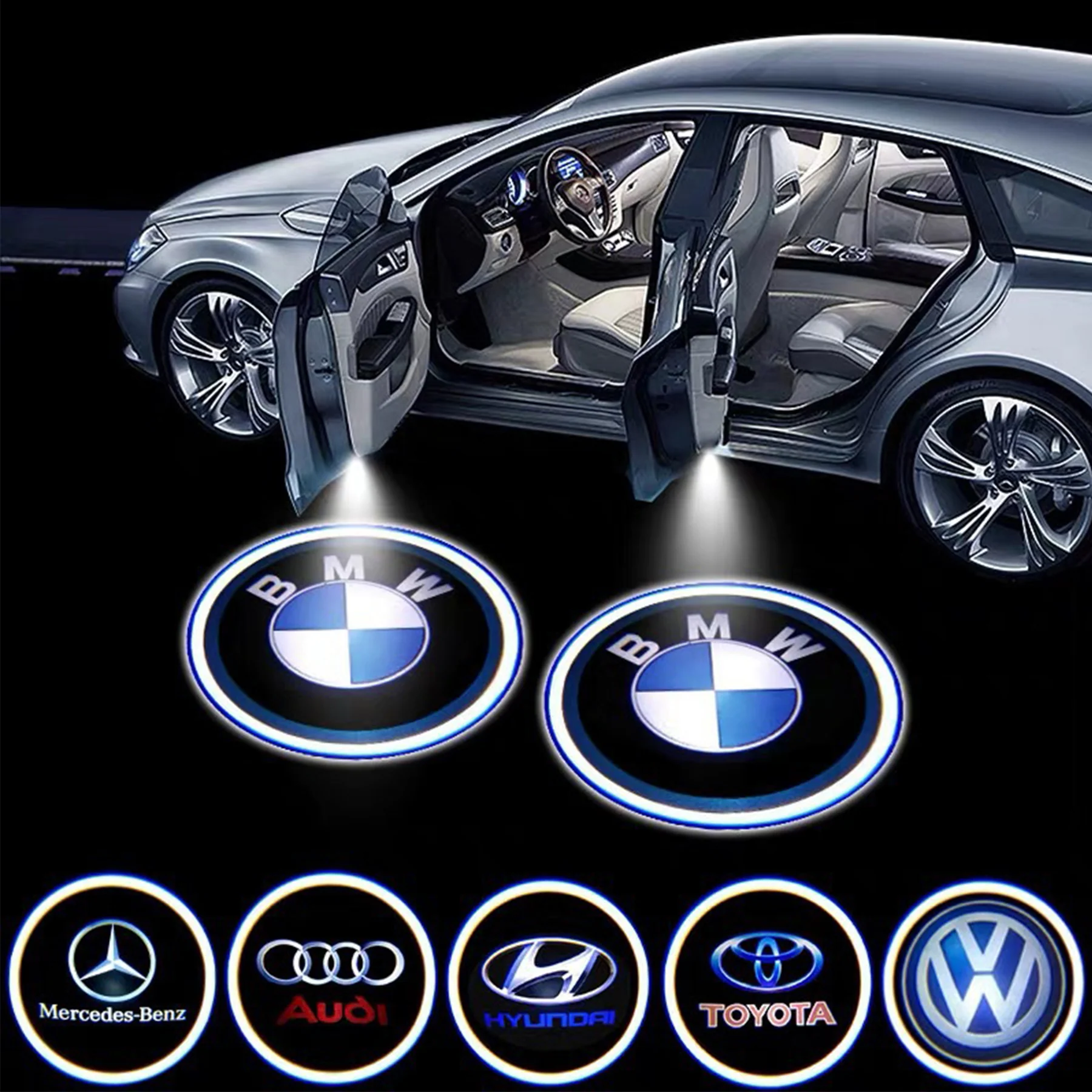 Customizable Pattern Wireless Led Car Door Projector Lights