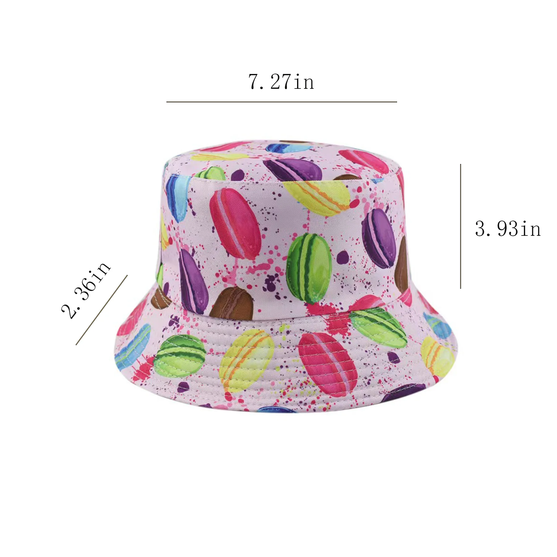 Flat Top Bucket Hat With Short Brim