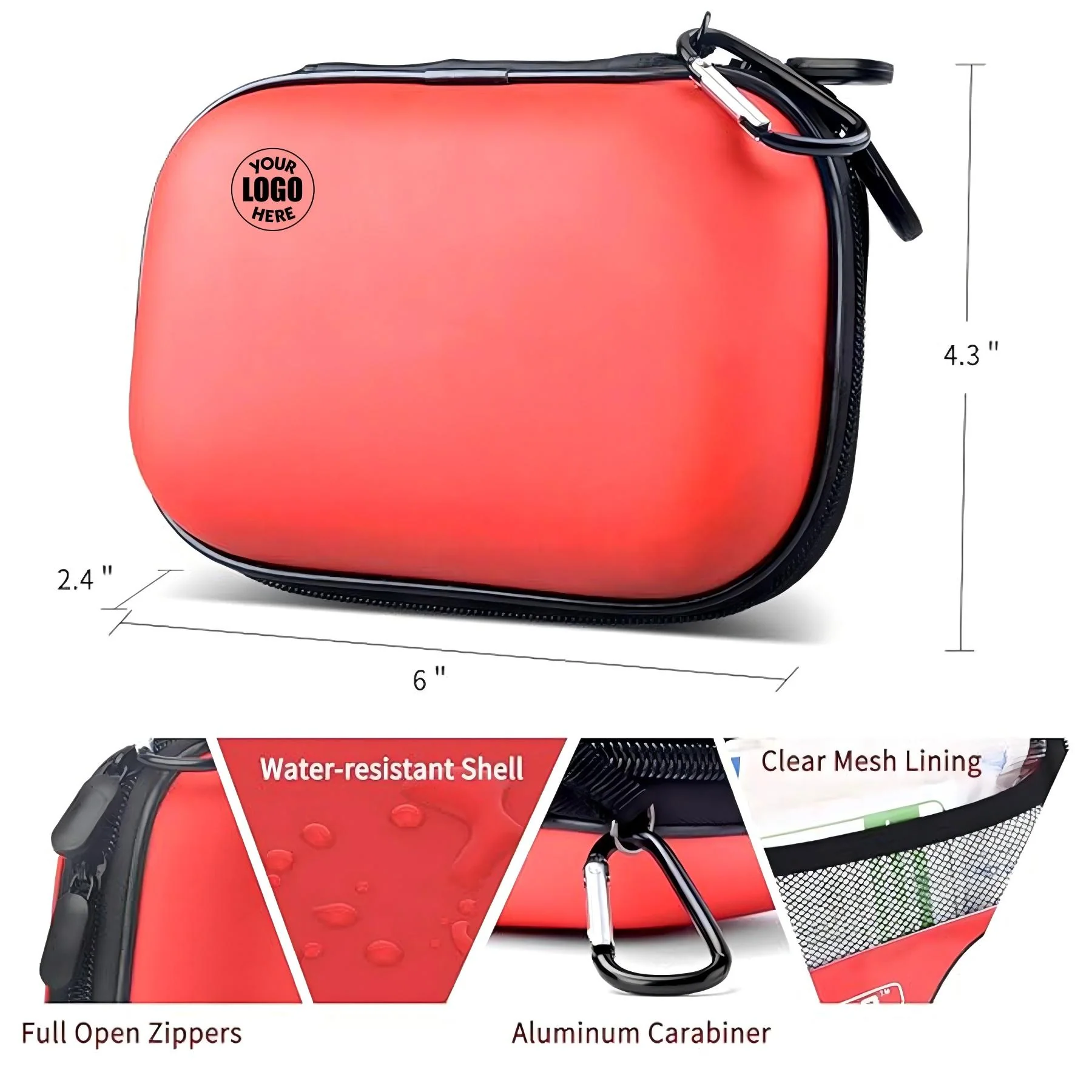 Hard Shell Mini Compact First Aid Kit
